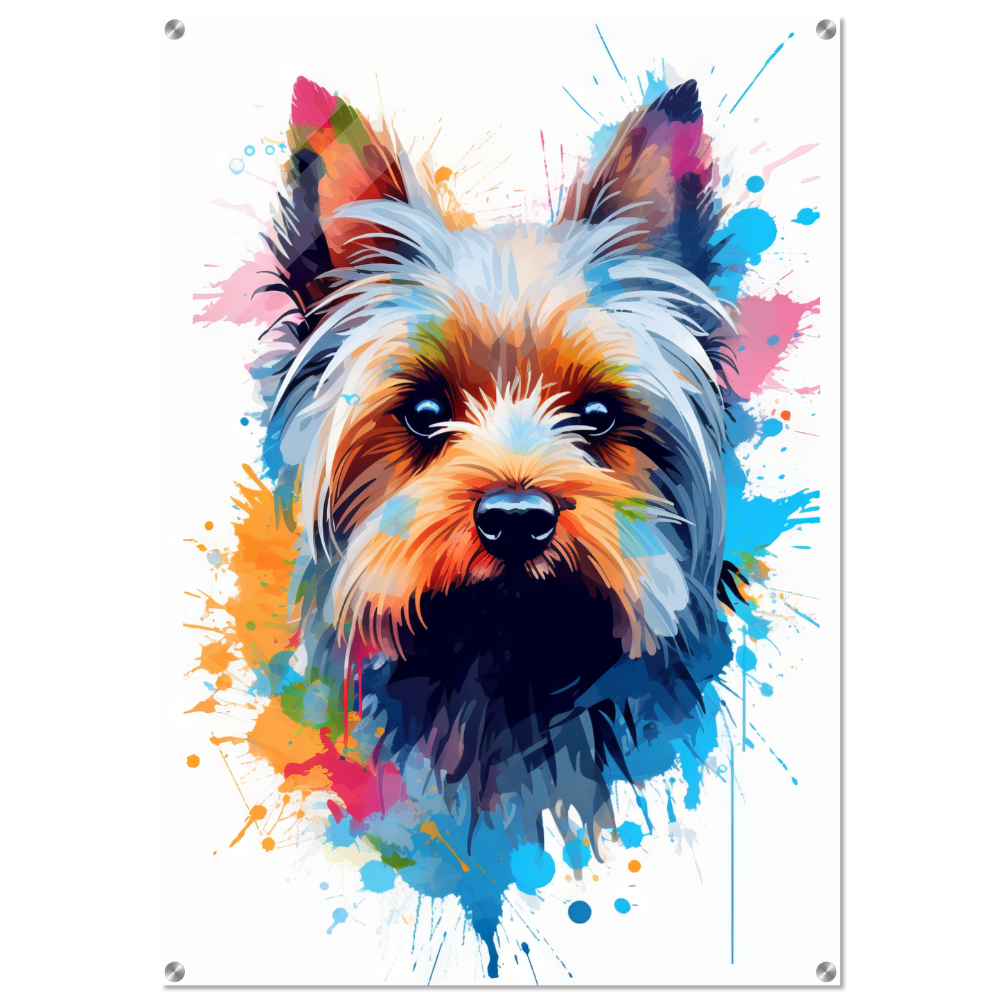 Hund Yorkshire Terrier Pop-Art (DOG55)