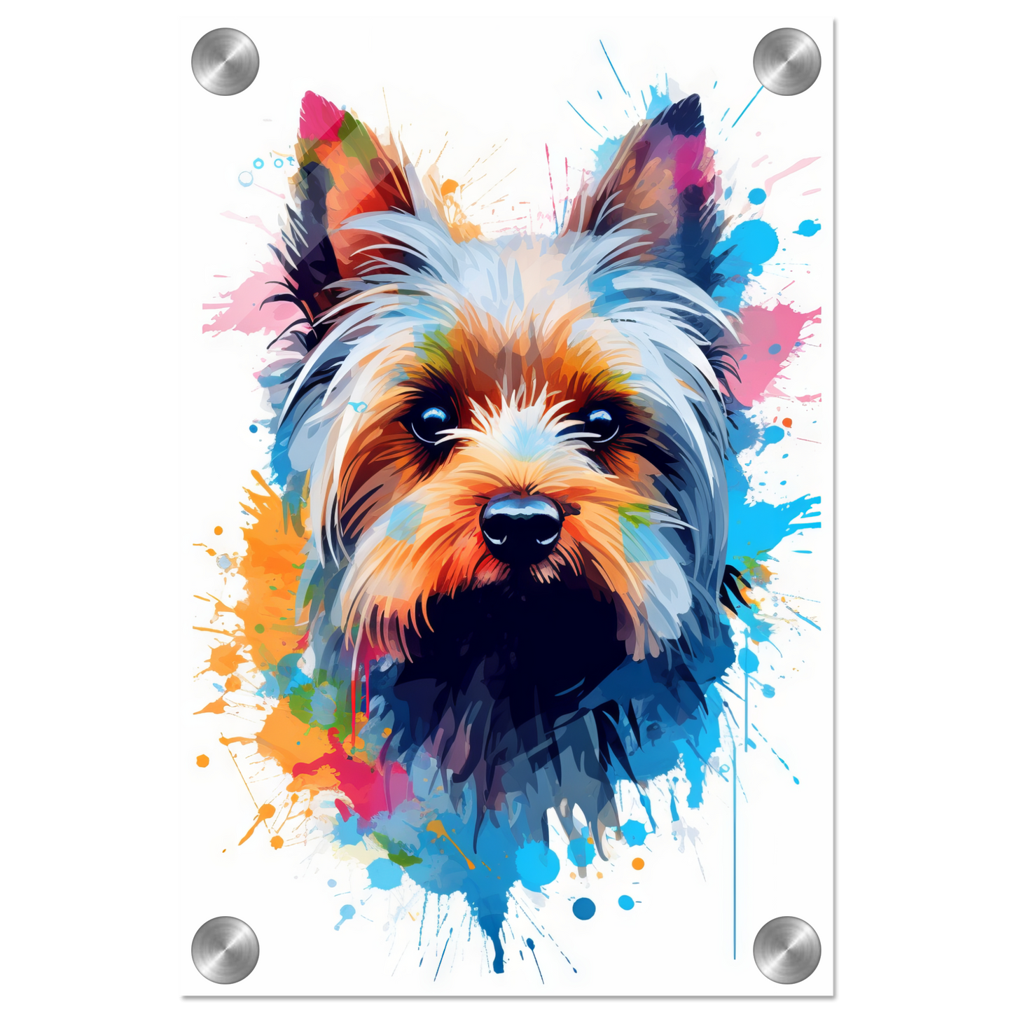 Hund Yorkshire Terrier Pop-Art (DOG55)