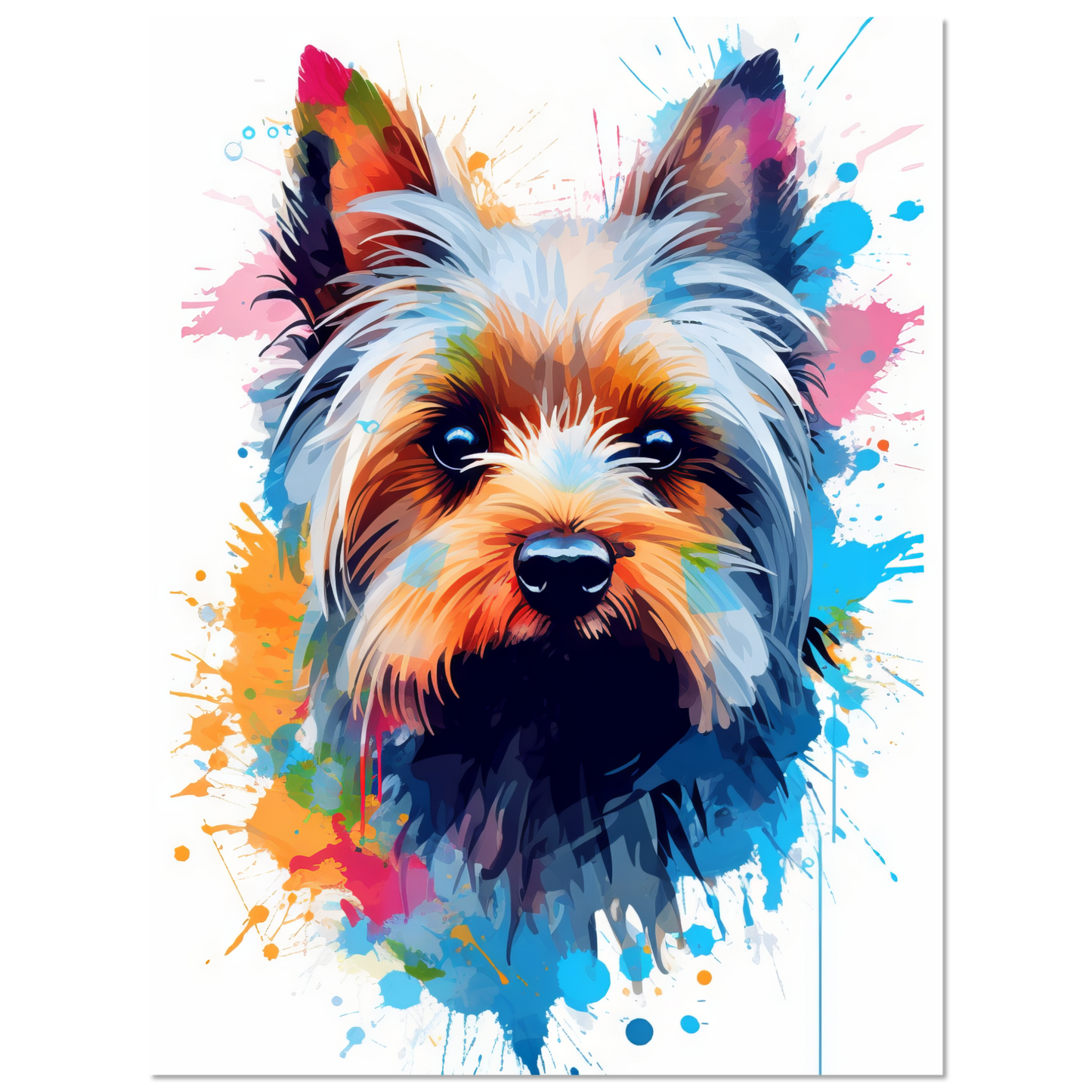 Hund Yorkshire Terrier Pop-Art (DOG55)