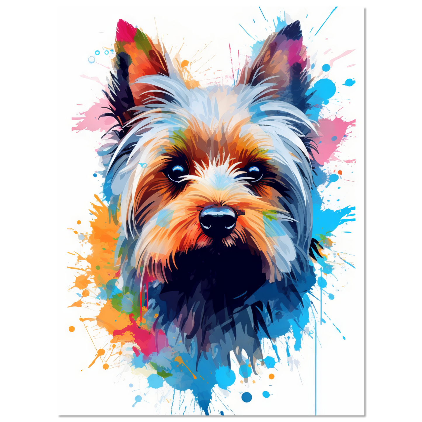 Hund Yorkshire Terrier Pop-Art (DOG55)