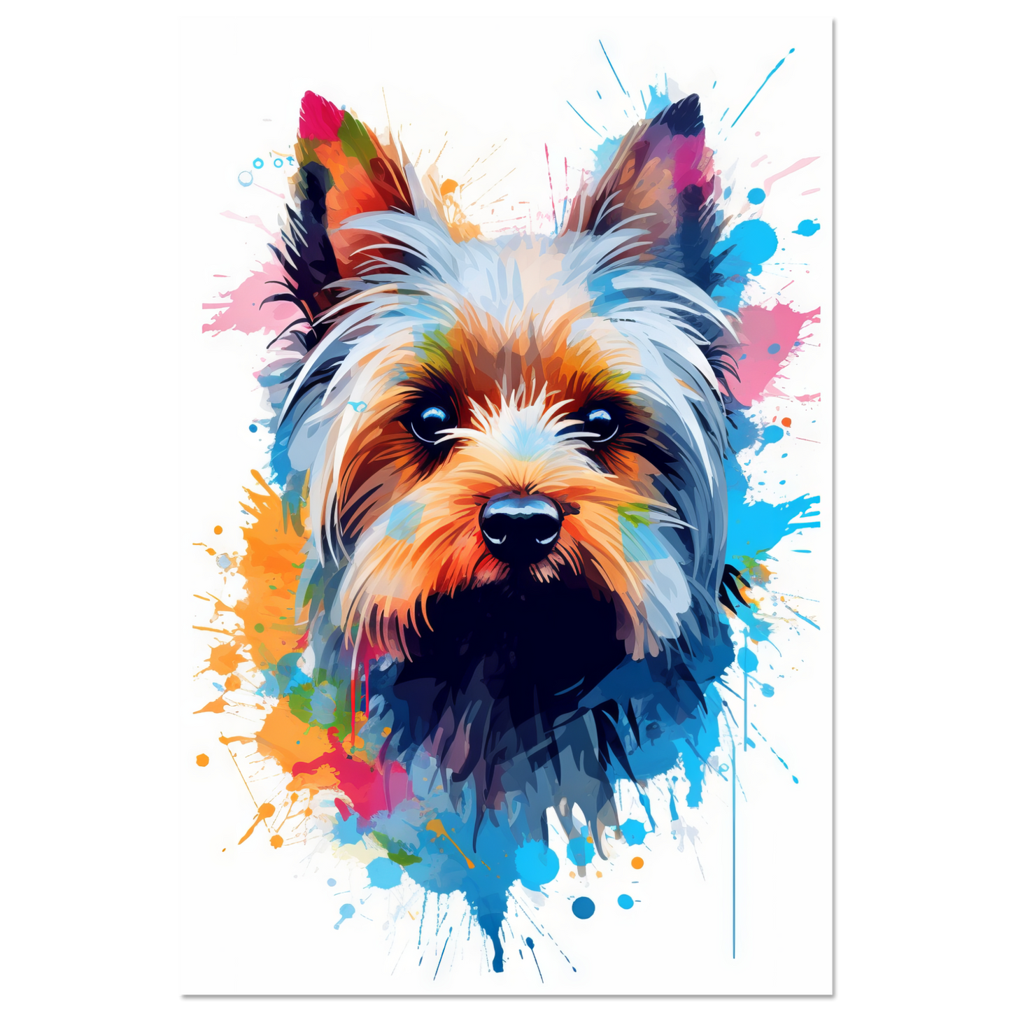 Hund Yorkshire Terrier Pop-Art (DOG55)