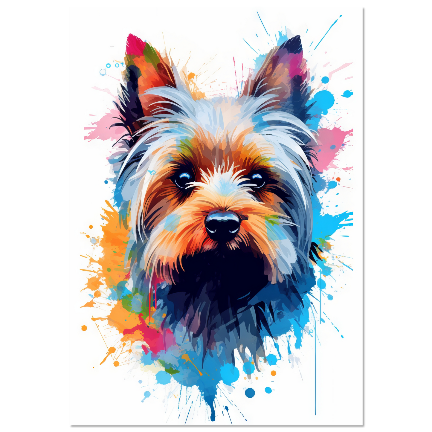 Hund Yorkshire Terrier Pop-Art (DOG55)