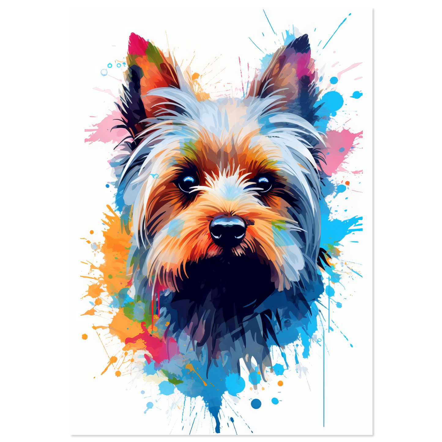 Hund Yorkshire Terrier Pop-Art (DOG55)