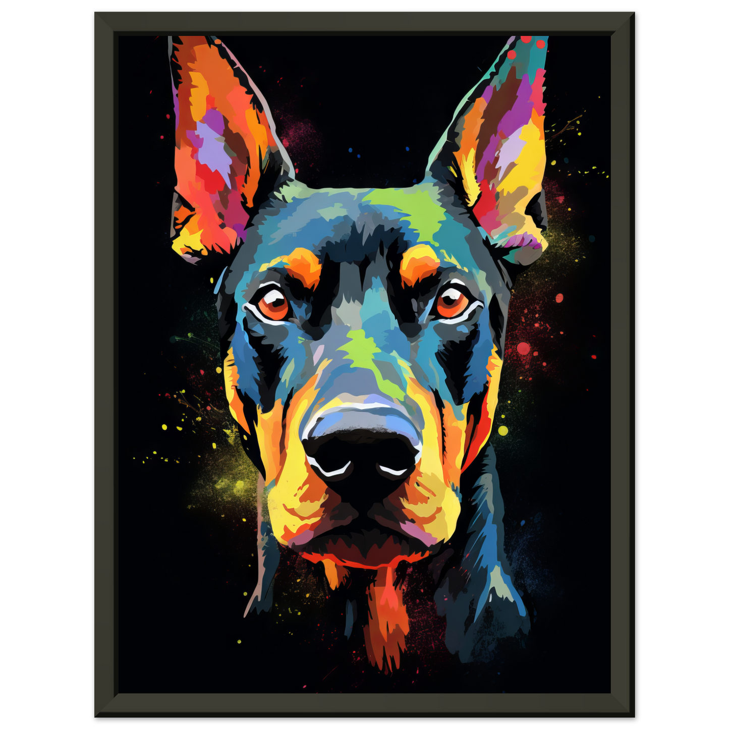 Hund Dobermann Pop-Art (DOG59)