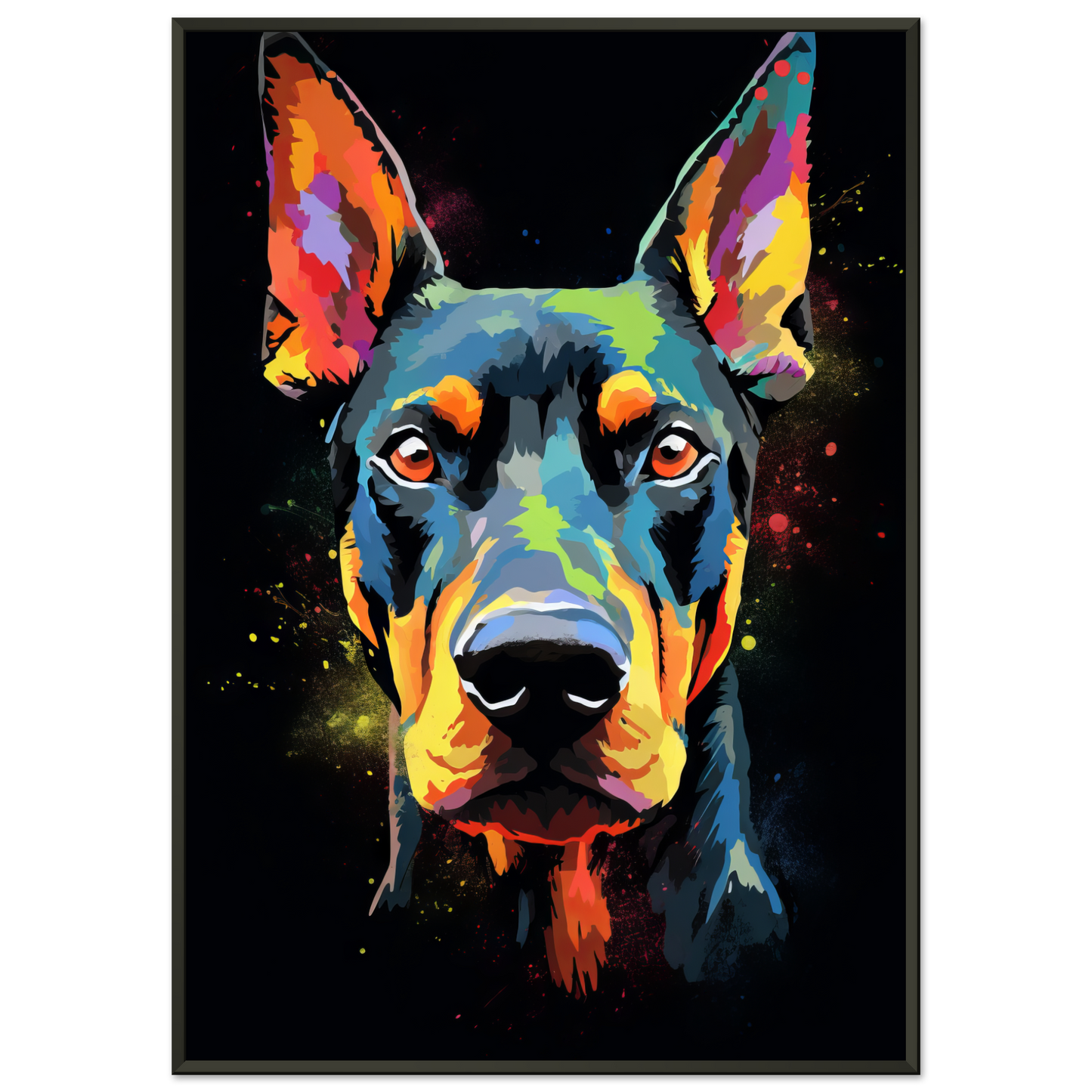 Hund Dobermann Pop-Art (DOG59)