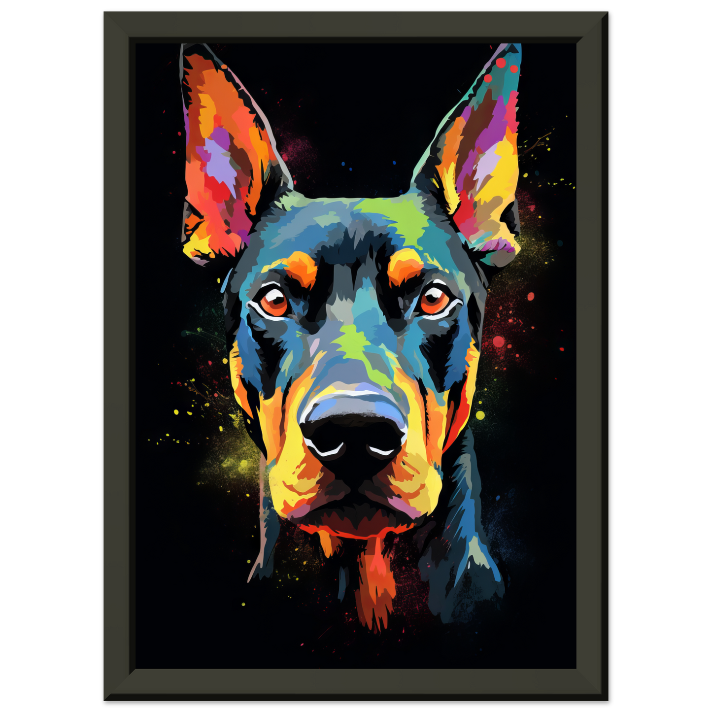 Hund Dobermann Pop-Art (DOG59)
