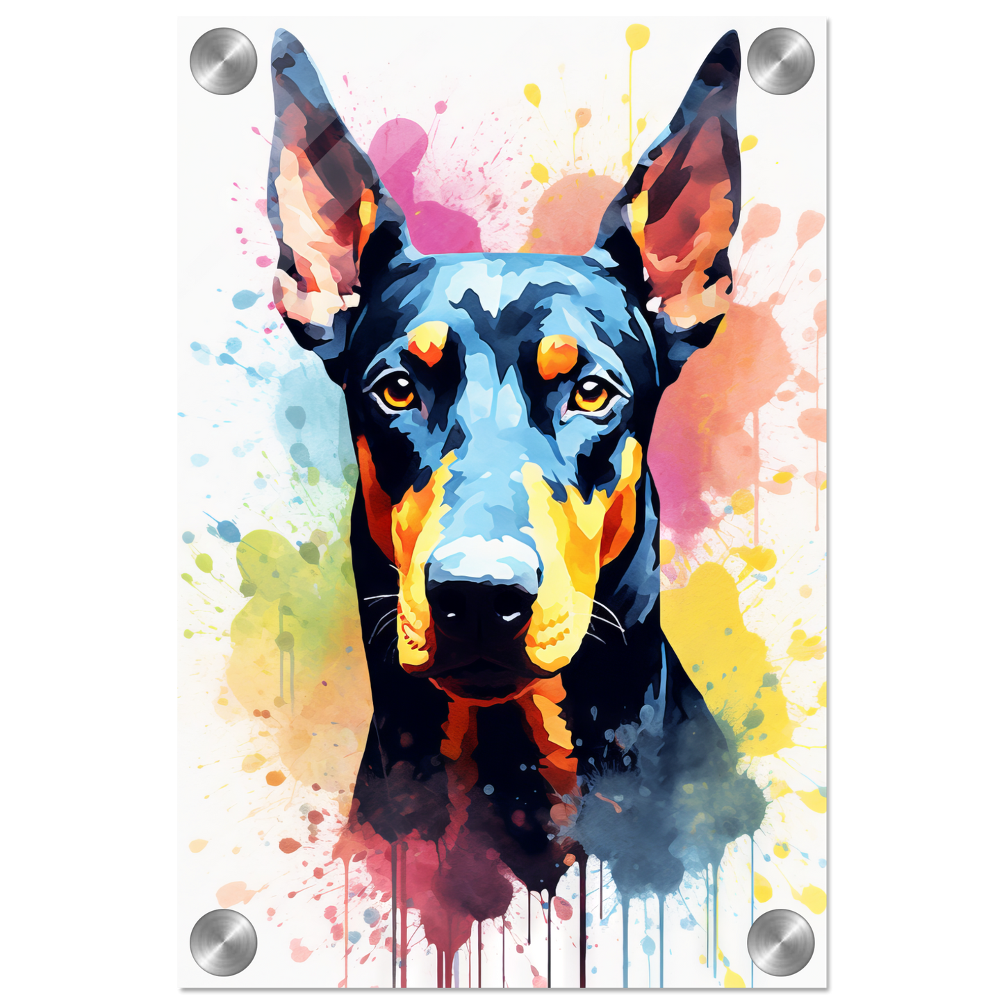 Dog Doberman Pop Art (DOG61)
