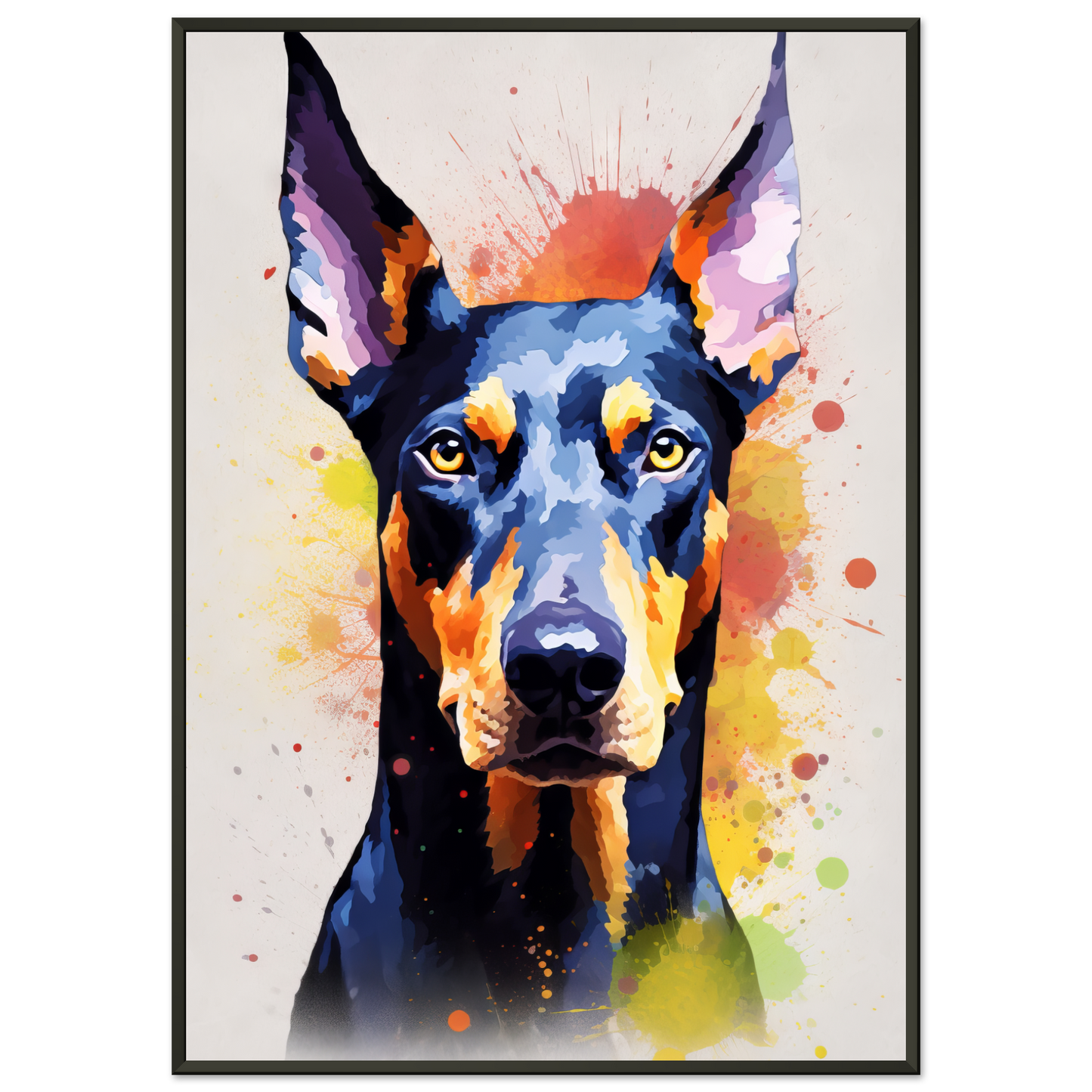 Dog Doberman Pop Art (DOG64)