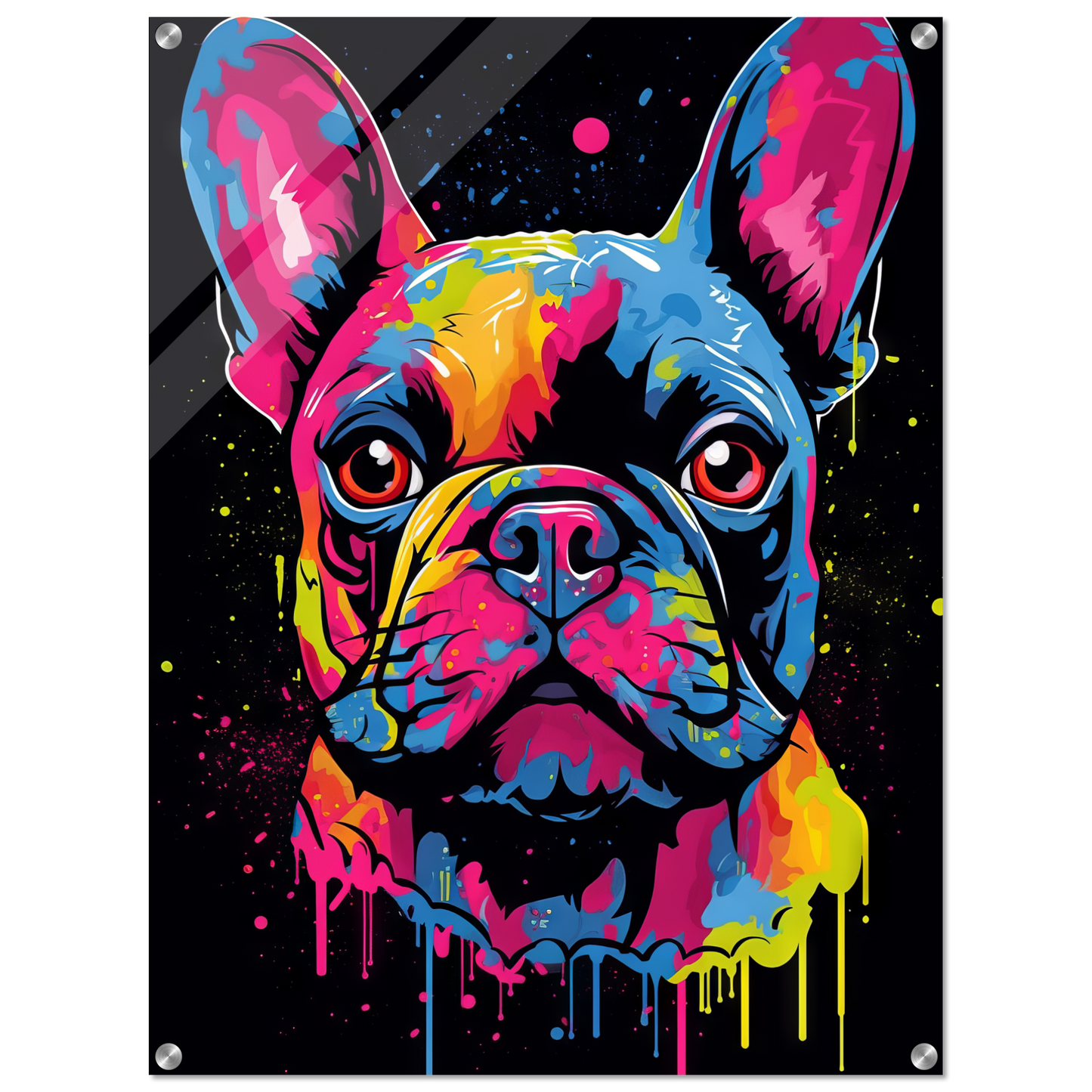Dog French Bulldog Pop Art (DOG65)