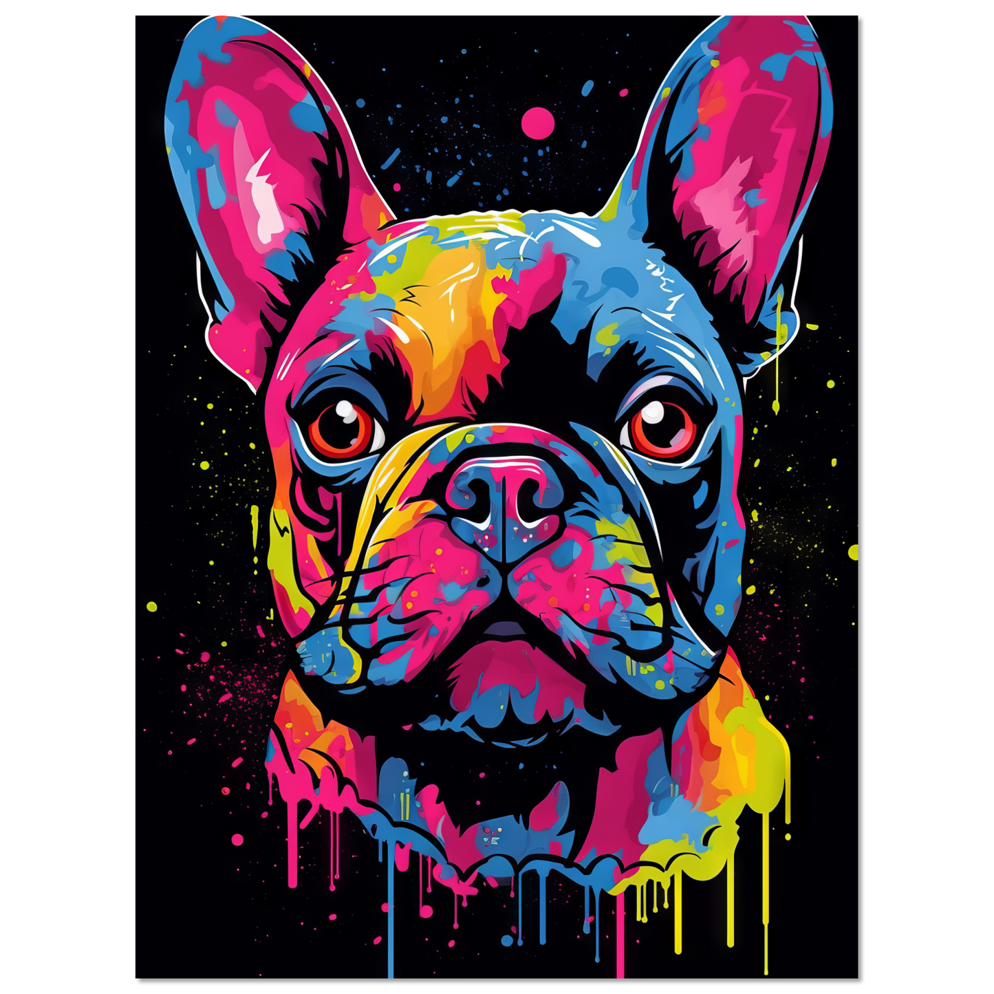Dog French Bulldog Pop Art (DOG65)