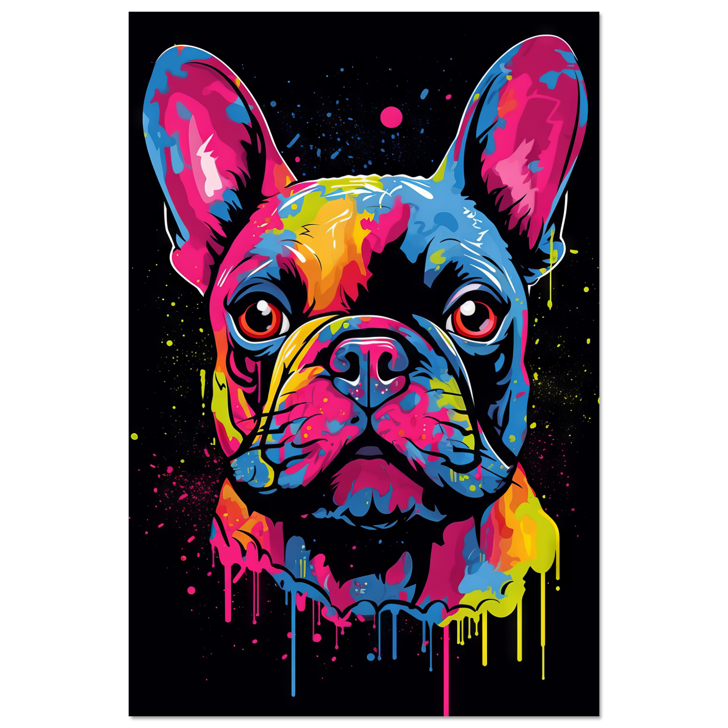 Dog French Bulldog Pop Art (DOG65)