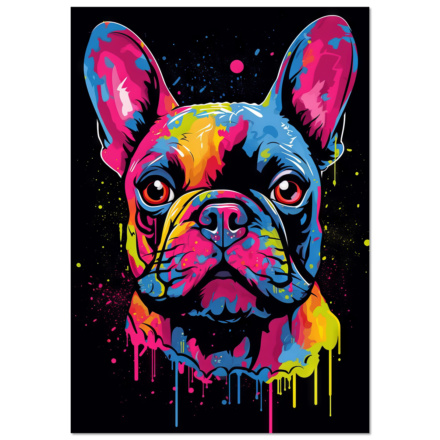 Dog French Bulldog Pop Art (DOG65)
