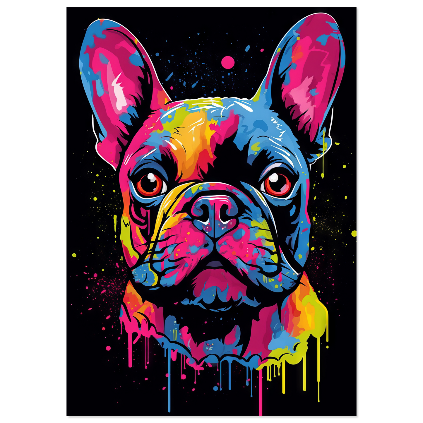 Dog French Bulldog Pop Art (DOG65)