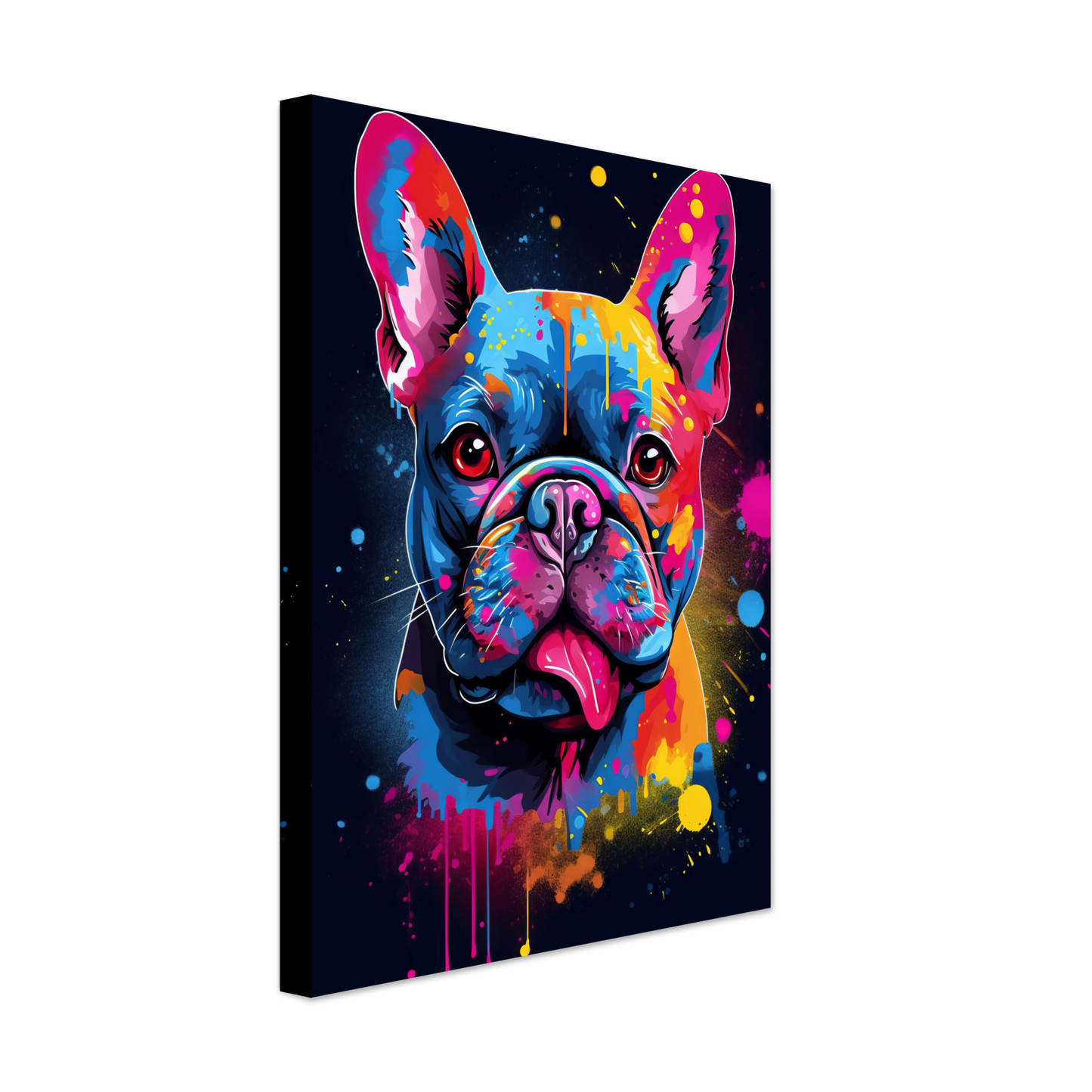 Hund French Bulldog Pop-Art (DOG66)