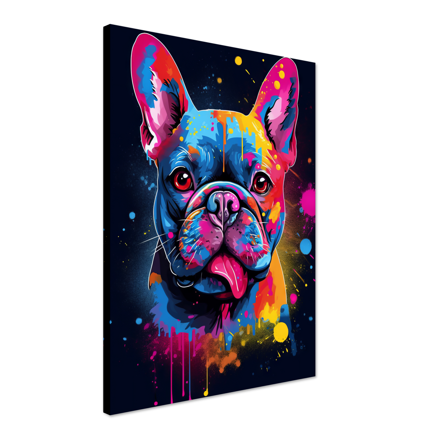 Hund French Bulldog Pop-Art (DOG66)