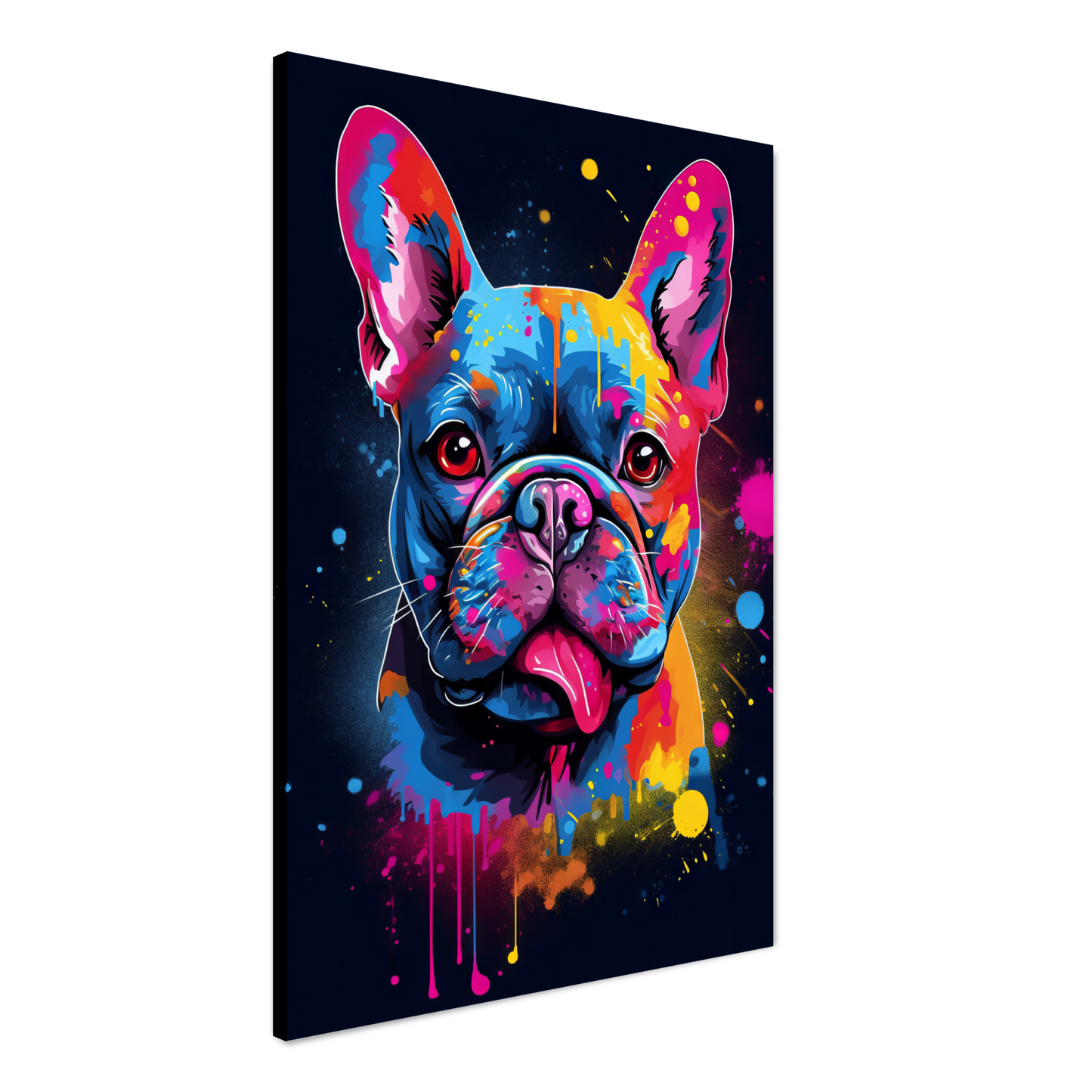 Hund French Bulldog Pop-Art (DOG66)