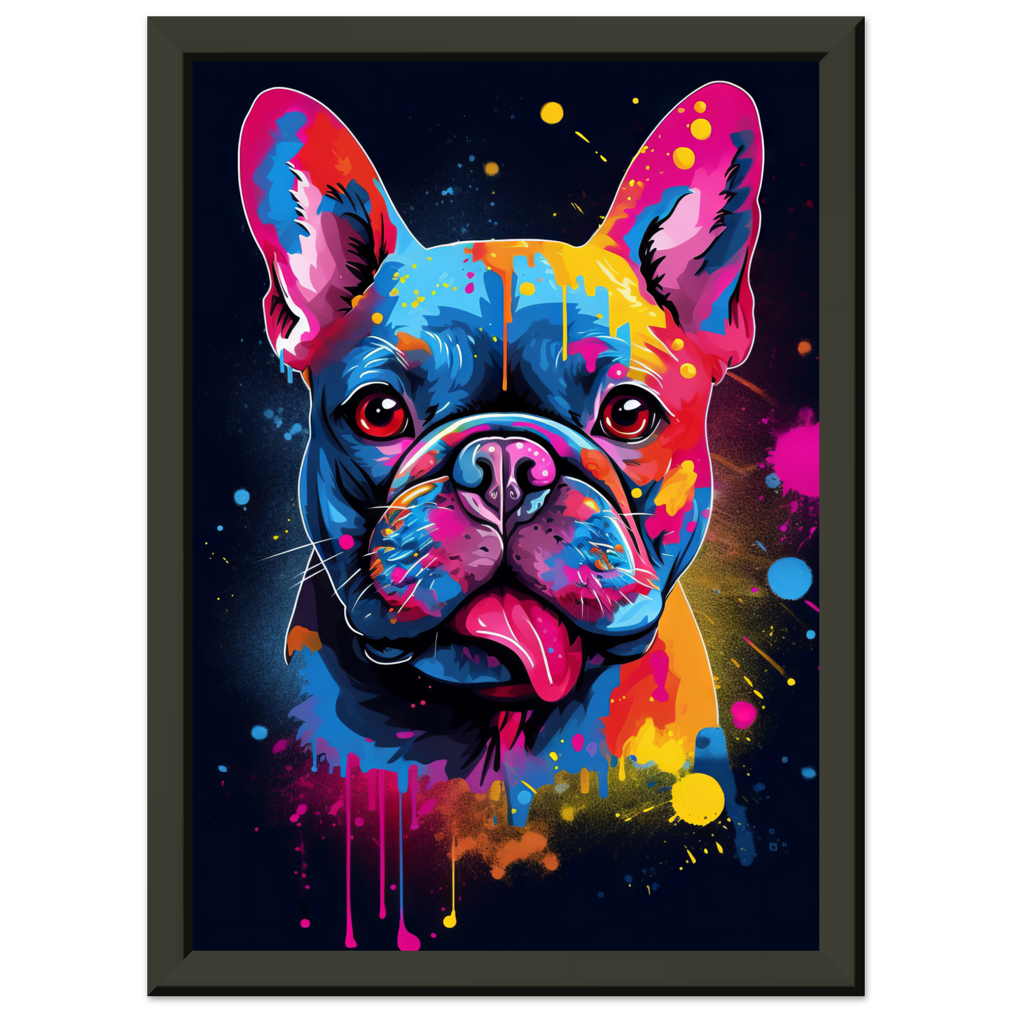 Hund French Bulldog Pop-Art (DOG66)
