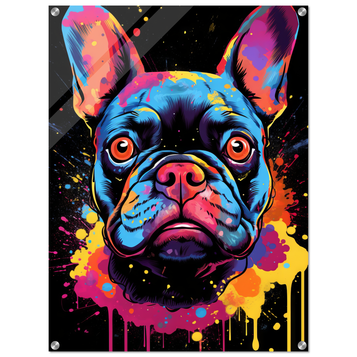Dog French Bulldog Pop Art (DOG67)