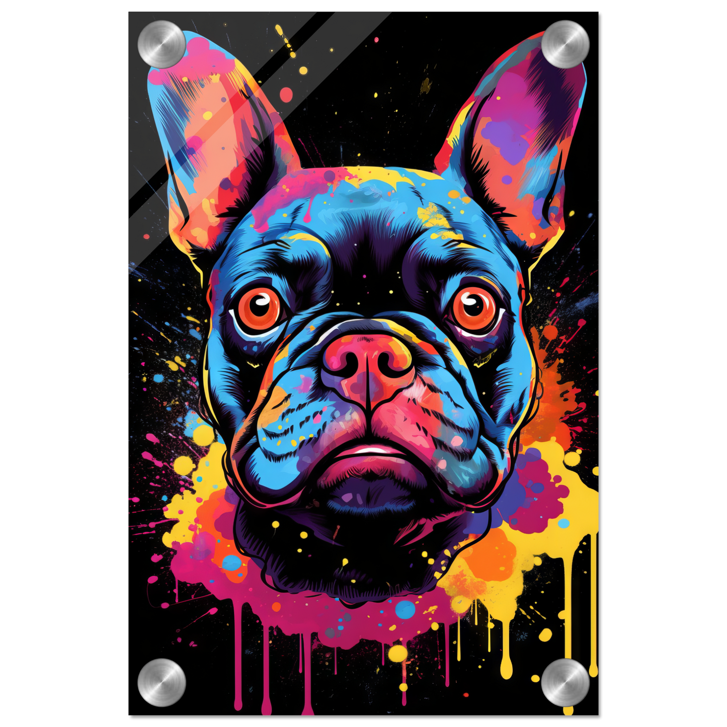 Dog French Bulldog Pop Art (DOG67)