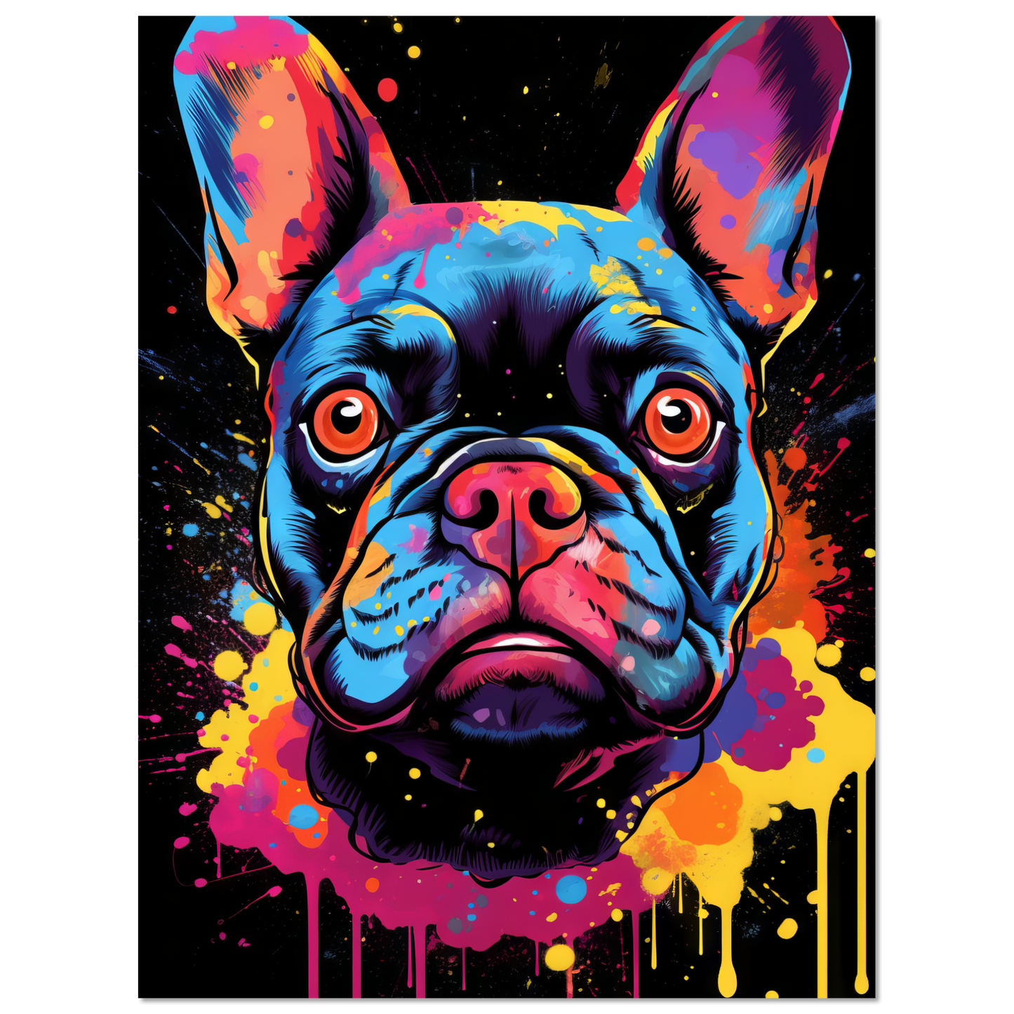 Dog French Bulldog Pop Art (DOG67)