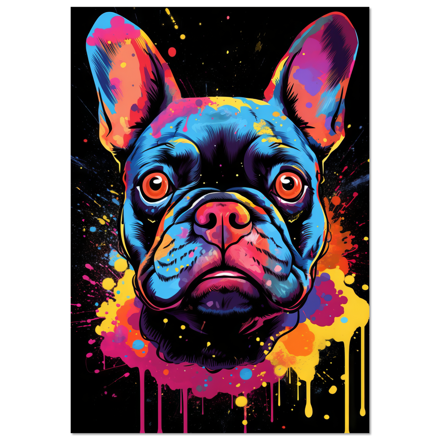 Dog French Bulldog Pop Art (DOG67)