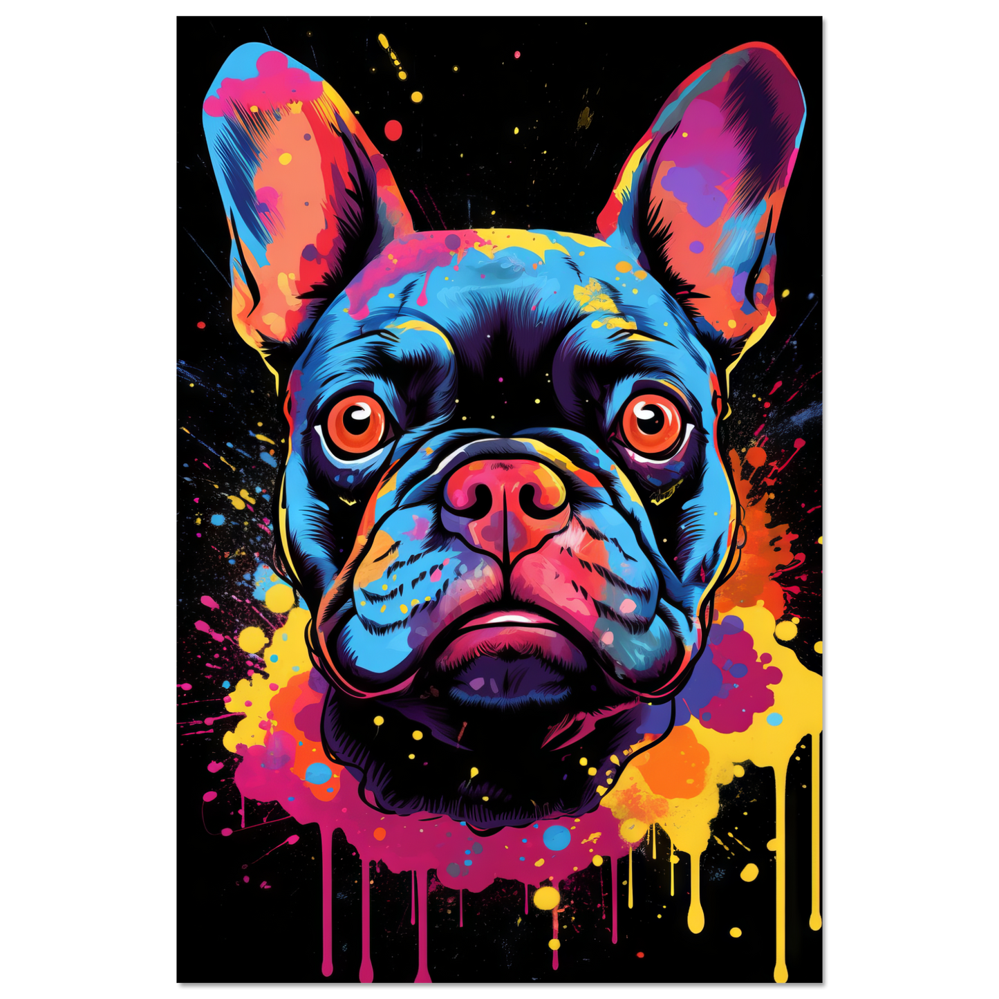 Dog French Bulldog Pop Art (DOG67)