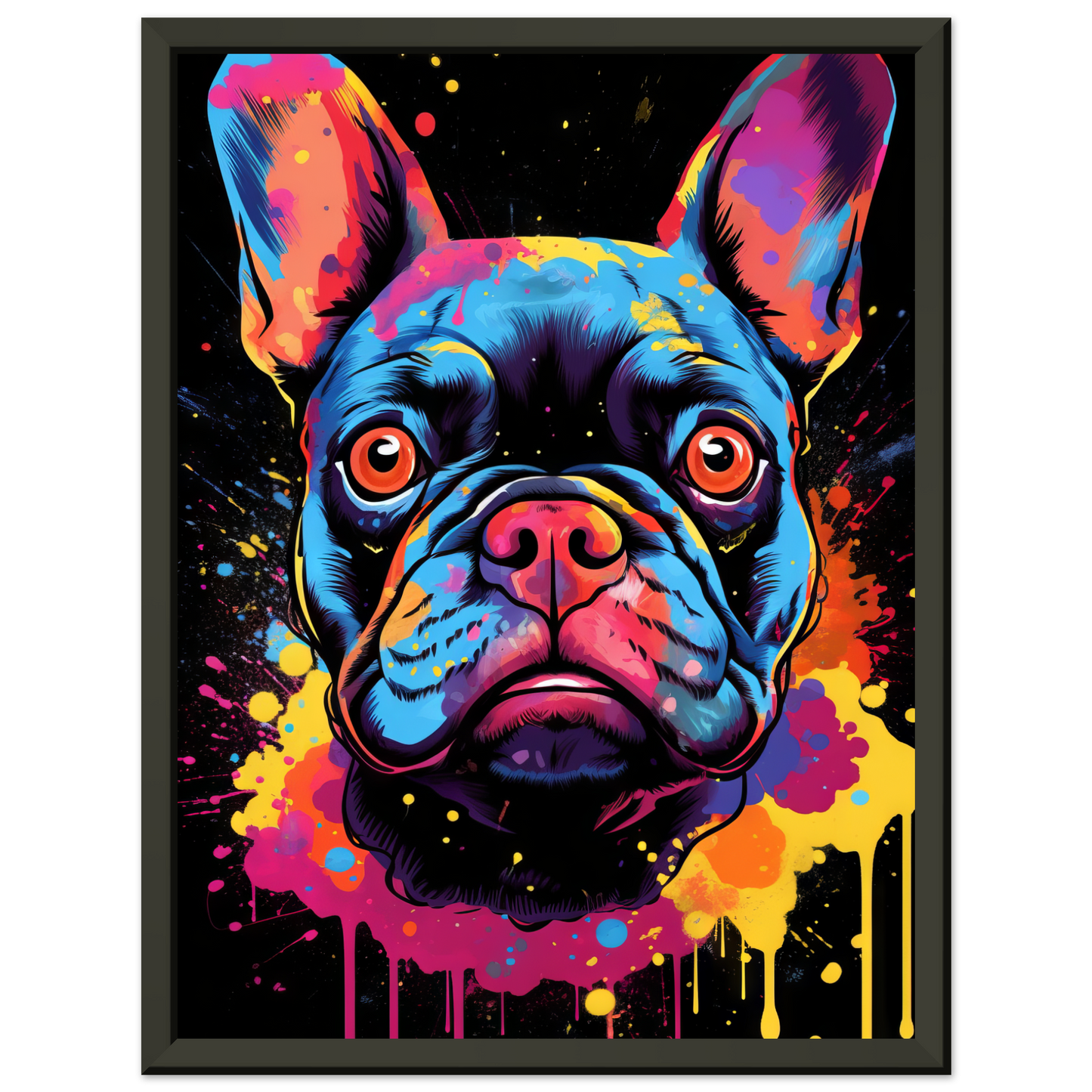 Dog French Bulldog Pop Art (DOG67)