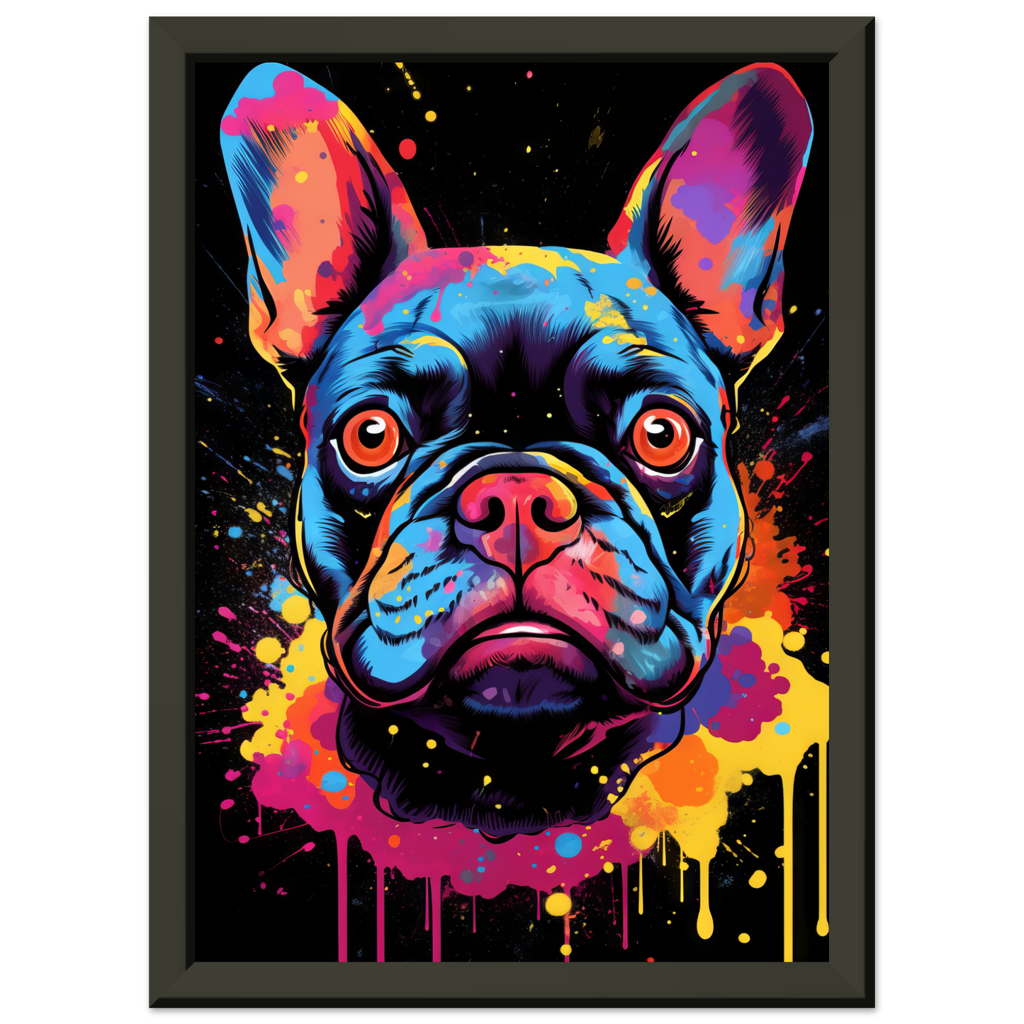 Dog French Bulldog Pop Art (DOG67)