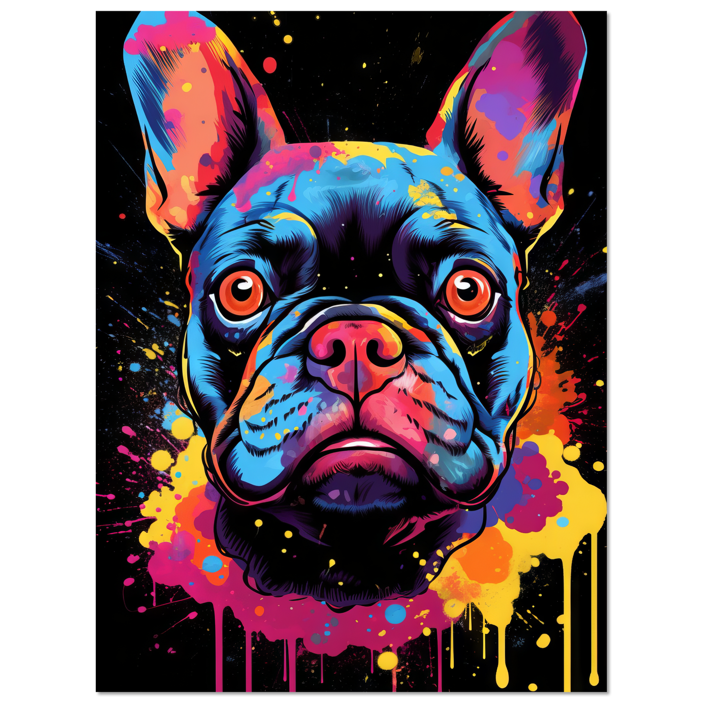 Dog French Bulldog Pop Art (DOG67)