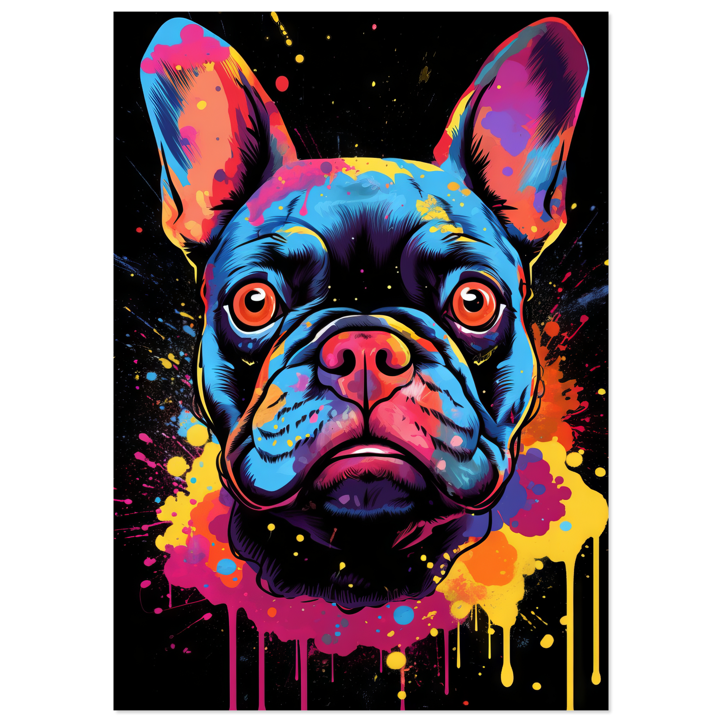 Dog French Bulldog Pop Art (DOG67)