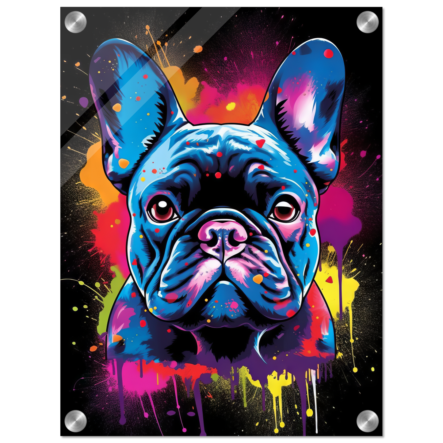 Dog French Bulldog Pop Art (DOG68)