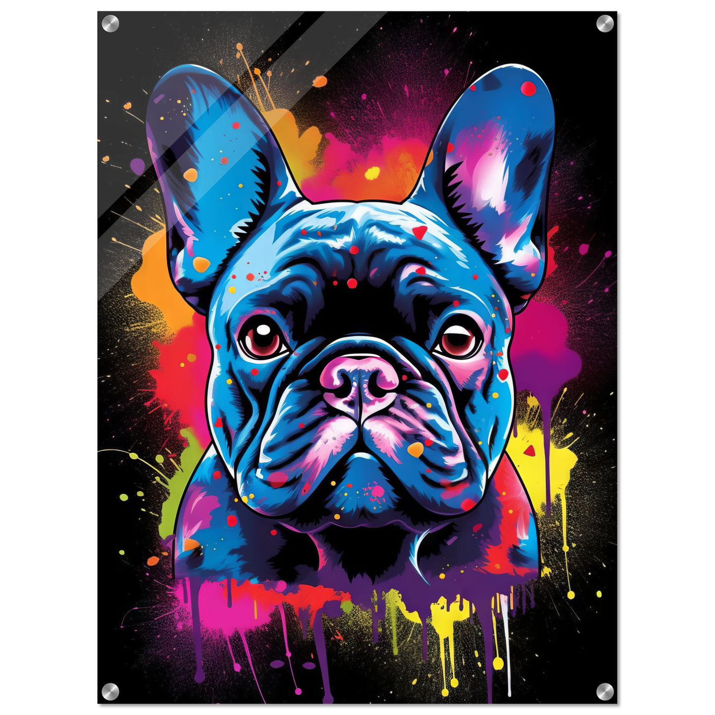 Dog French Bulldog Pop Art (DOG68)