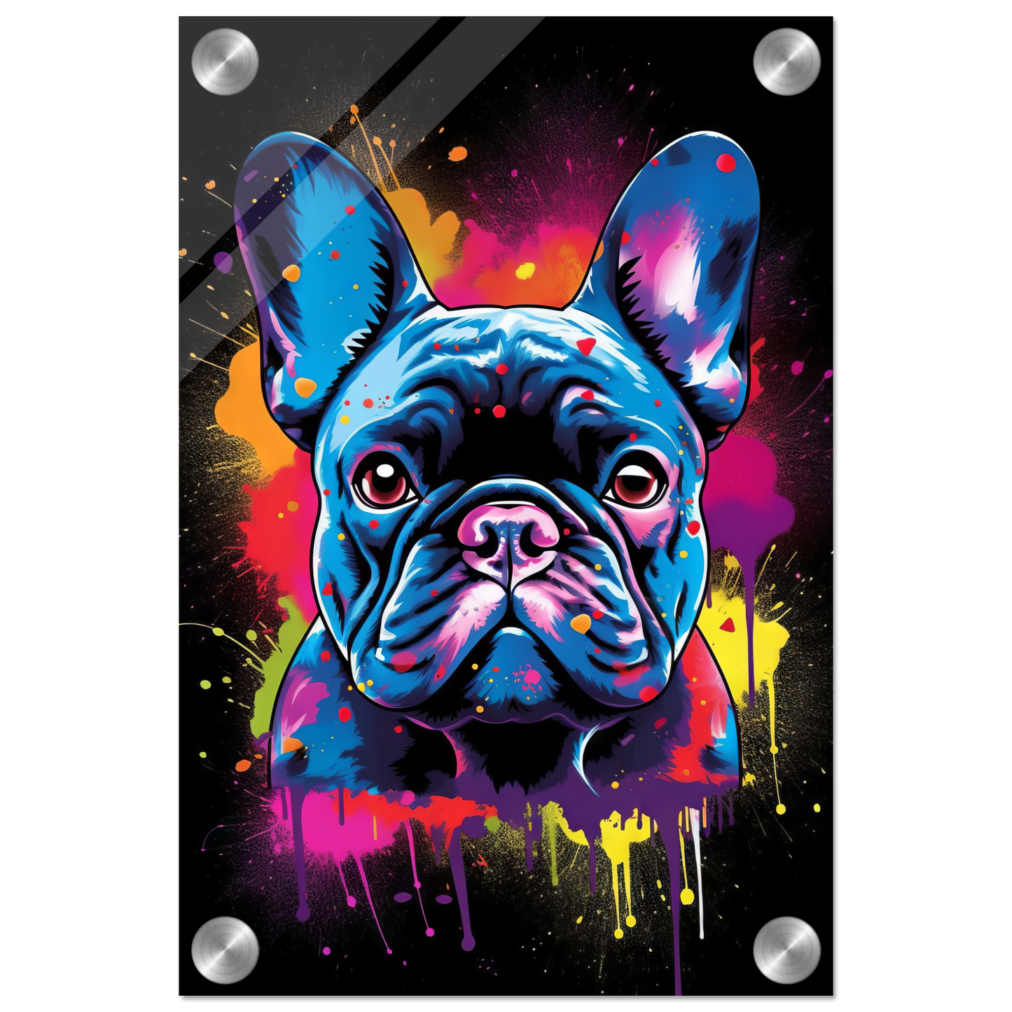 Dog French Bulldog Pop Art (DOG68)