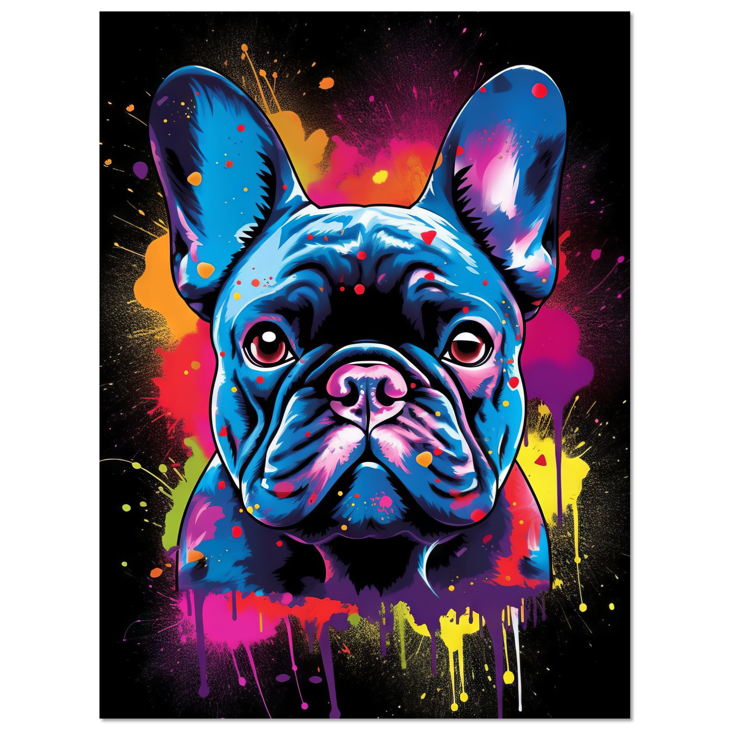 Dog French Bulldog Pop Art (DOG68)