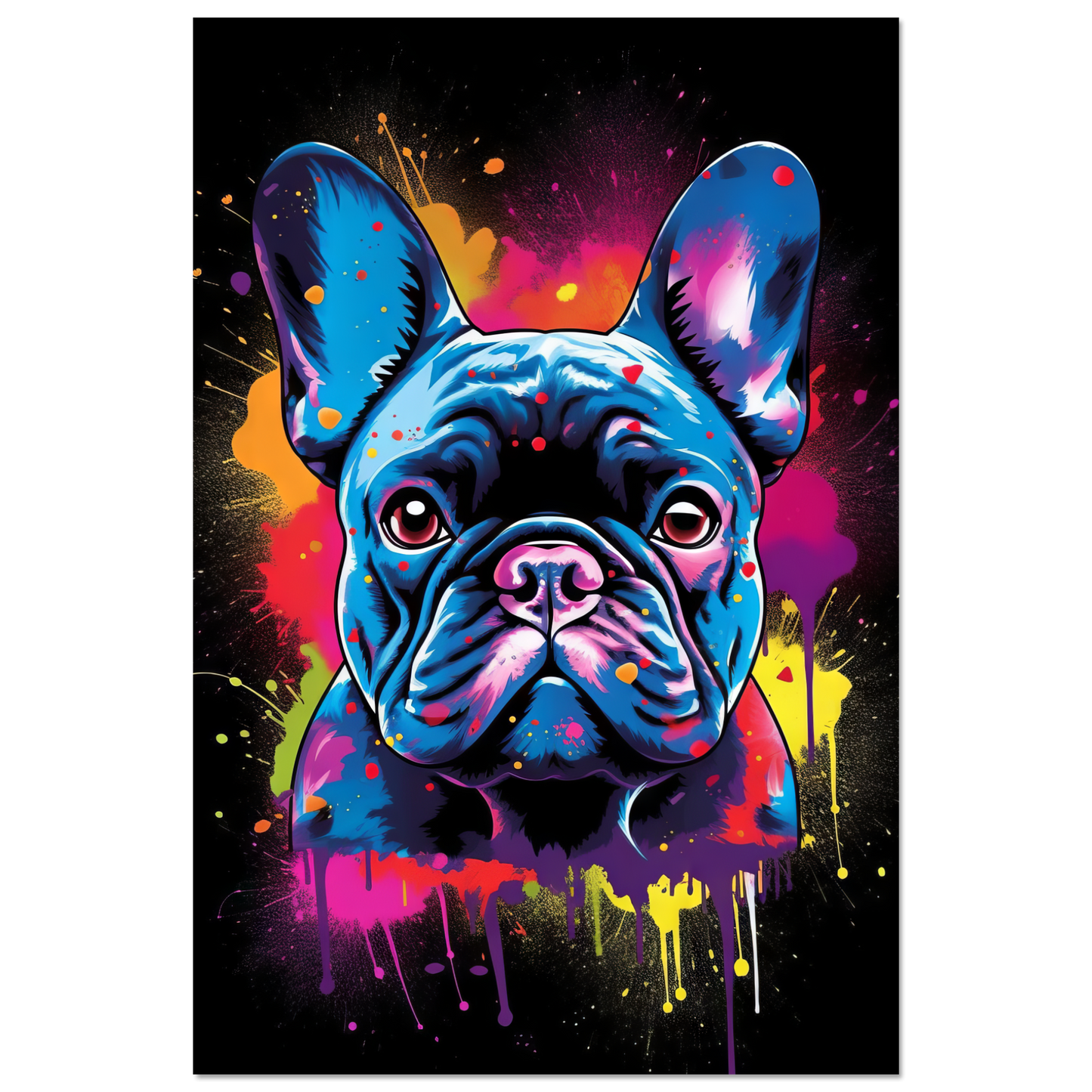 Dog French Bulldog Pop Art (DOG68)