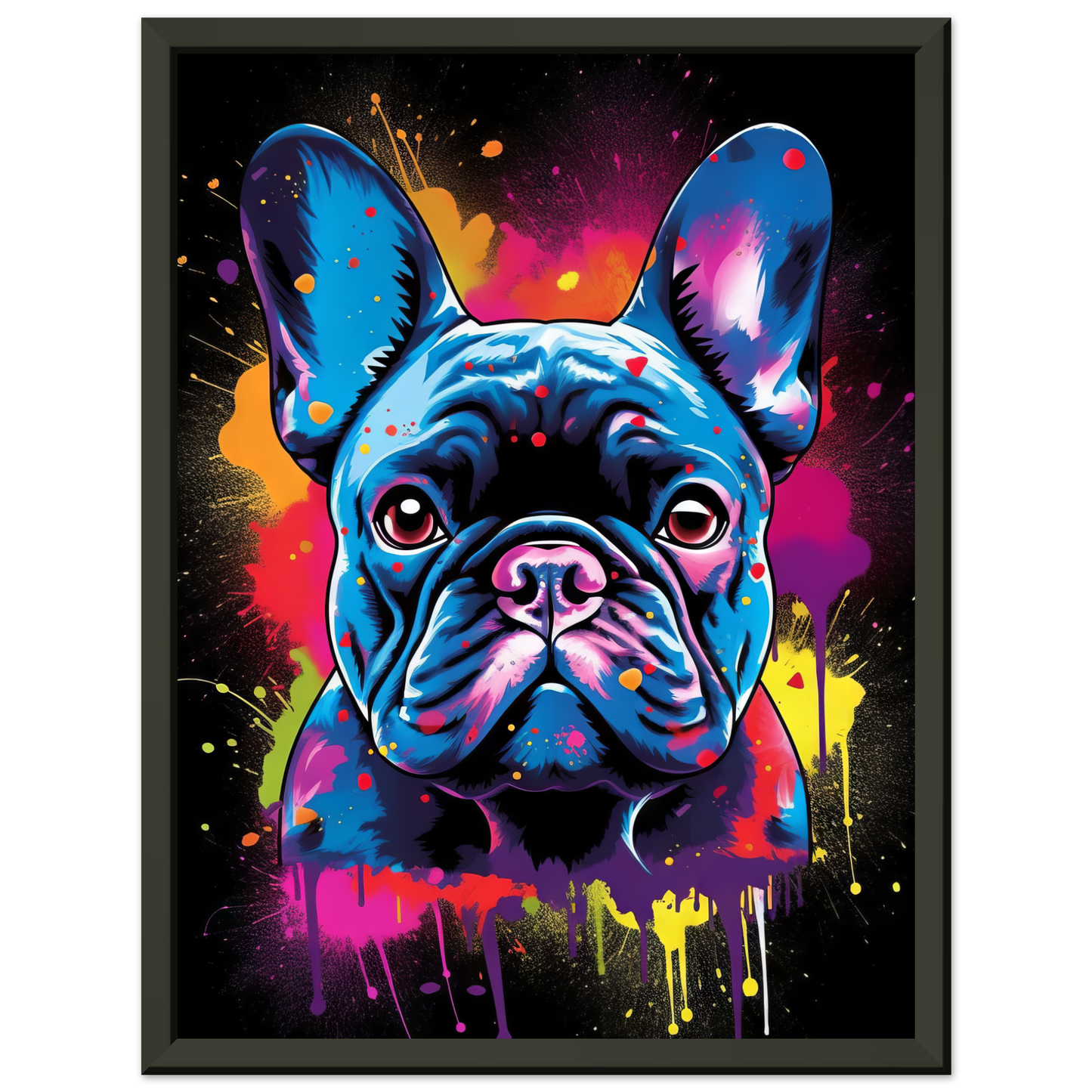 Dog French Bulldog Pop Art (DOG68)