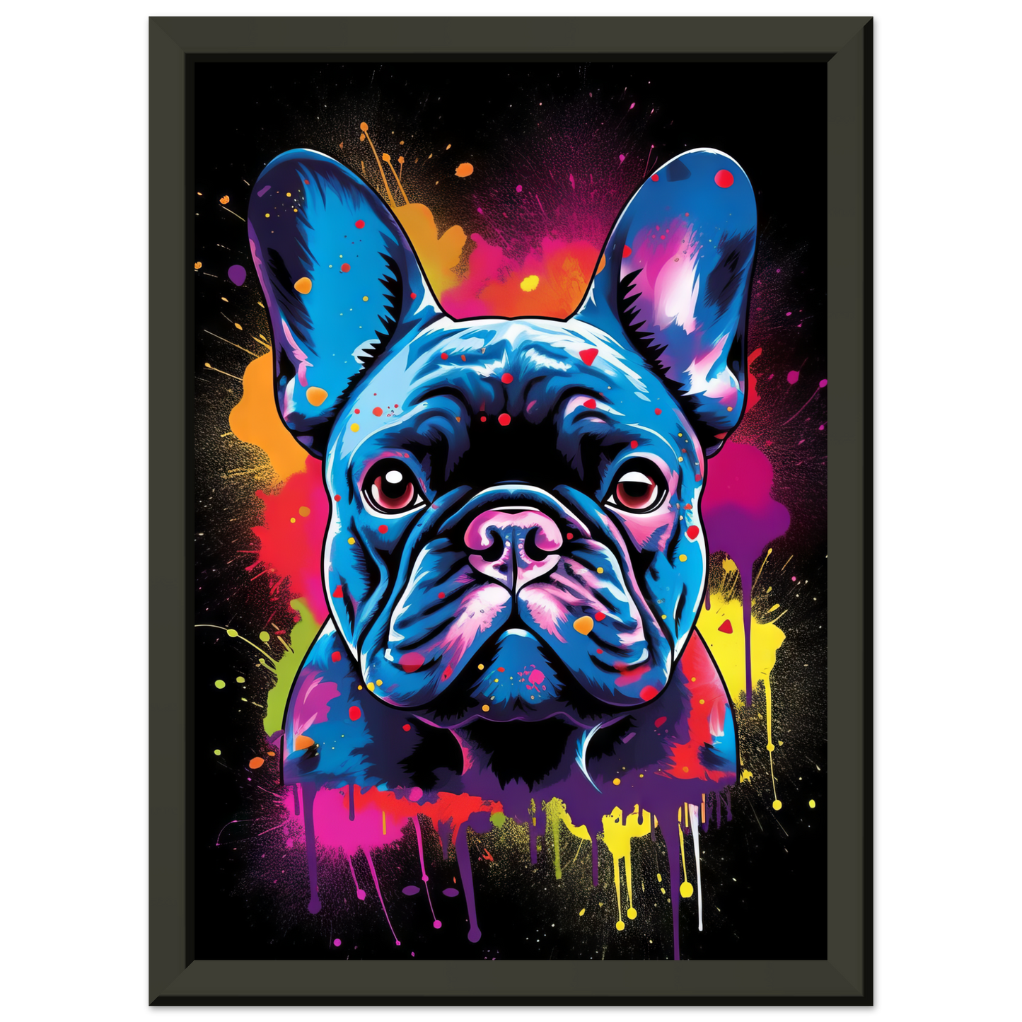 Dog French Bulldog Pop Art (DOG68)