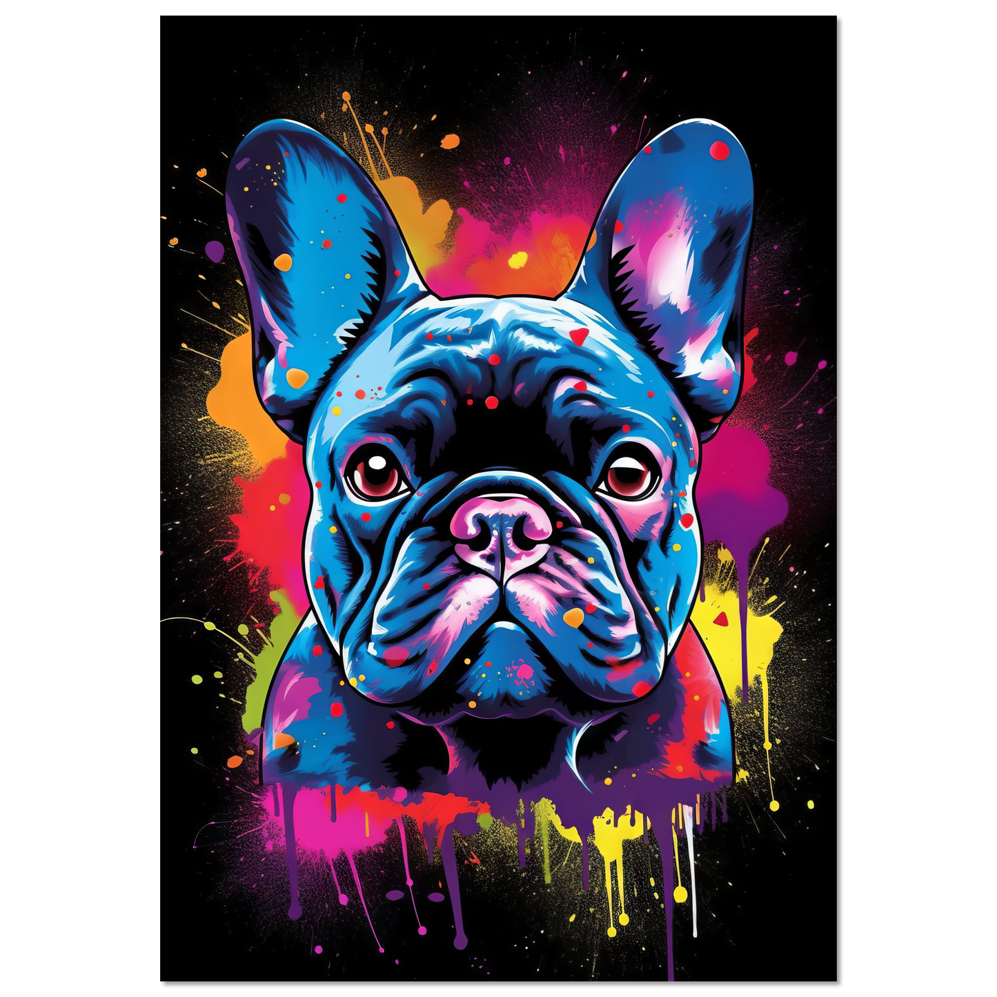 Dog French Bulldog Pop Art (DOG68)