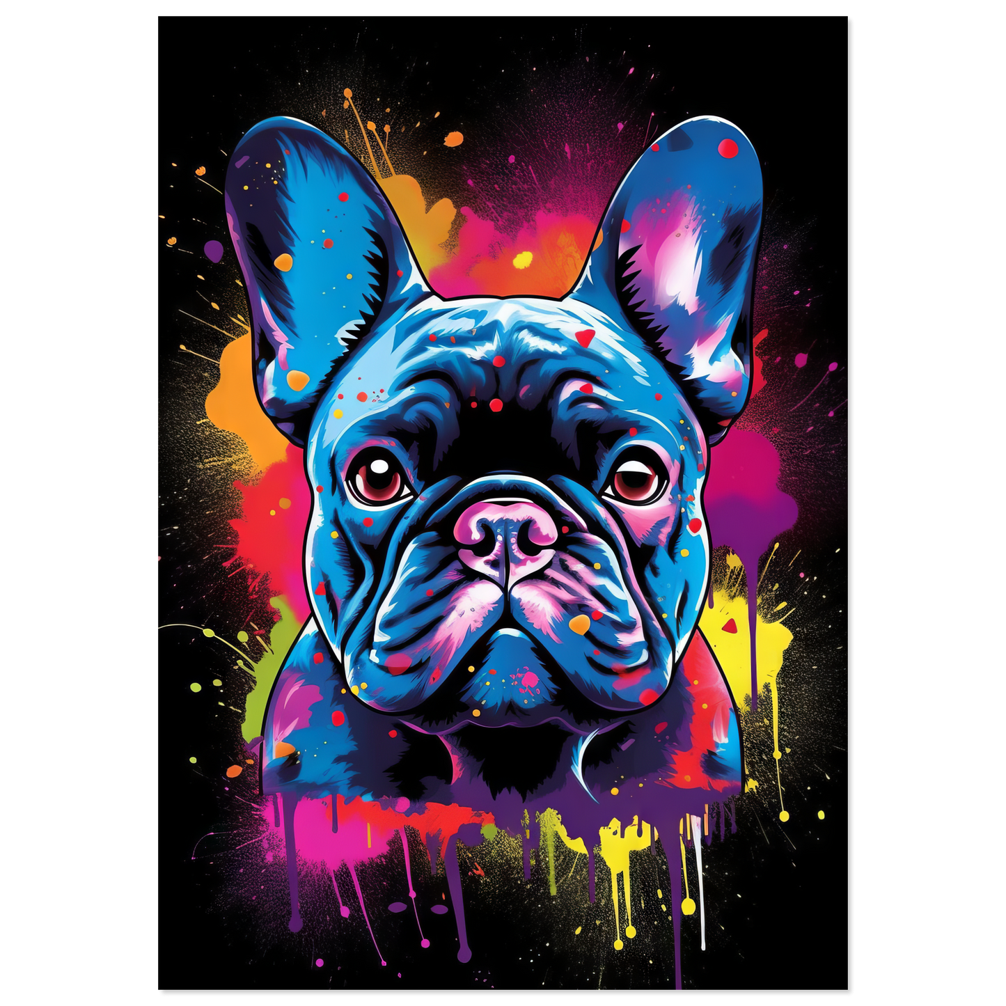 Dog French Bulldog Pop Art (DOG68)