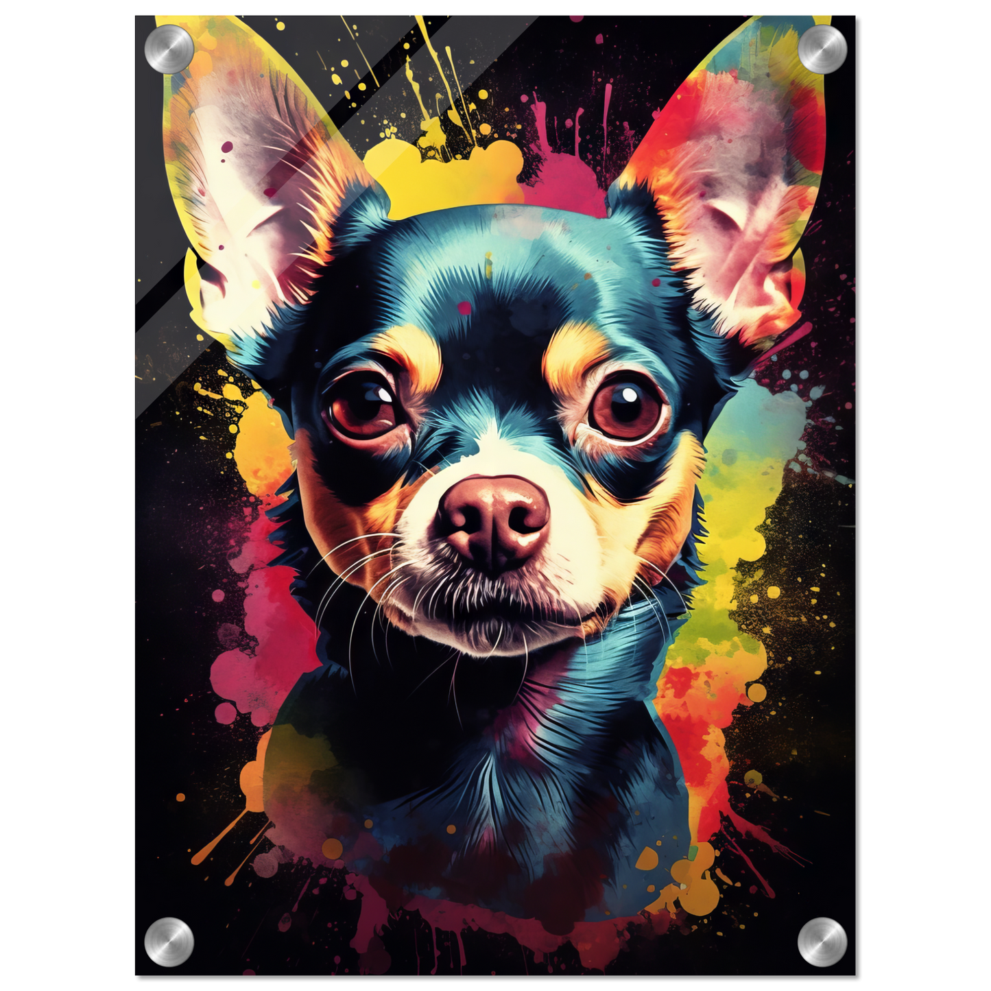 Dog Chihuahua pop art (DOG69)