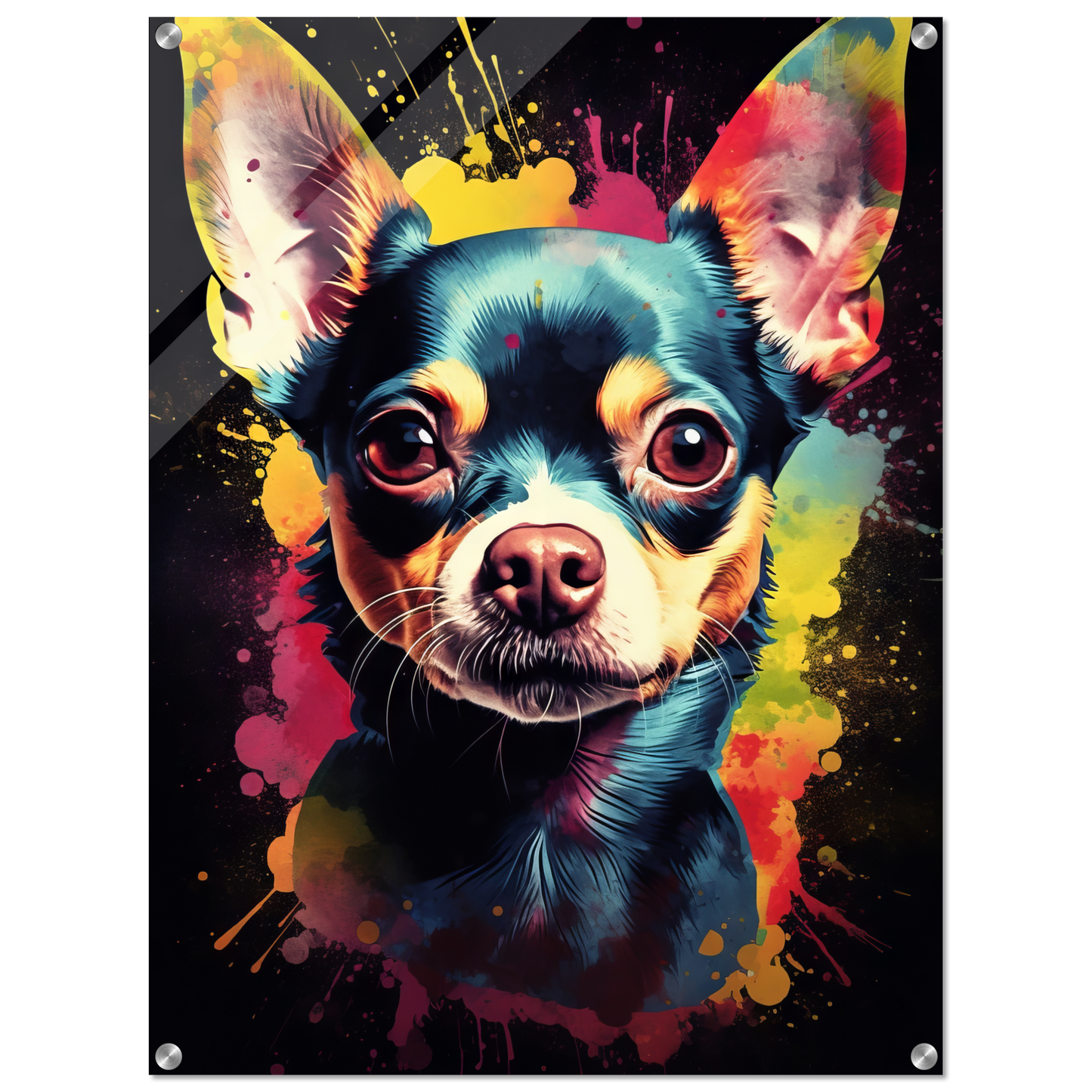 Dog Chihuahua pop art (DOG69)