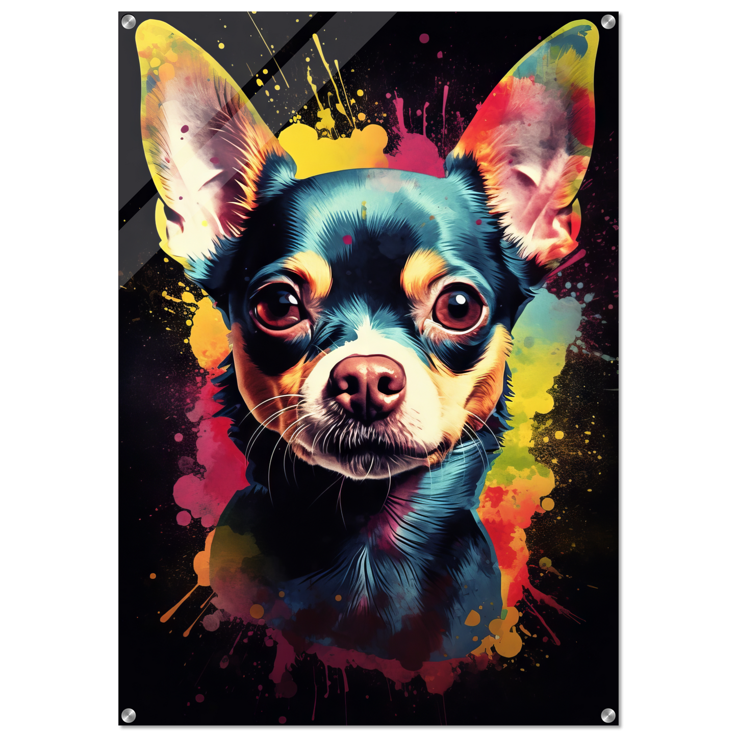 Dog Chihuahua pop art (DOG69)