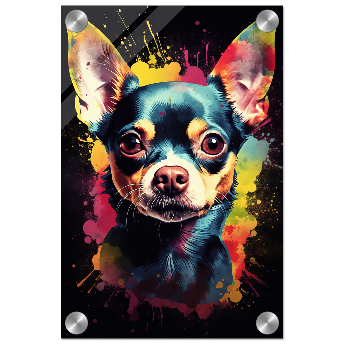 Dog Chihuahua pop art (DOG69)