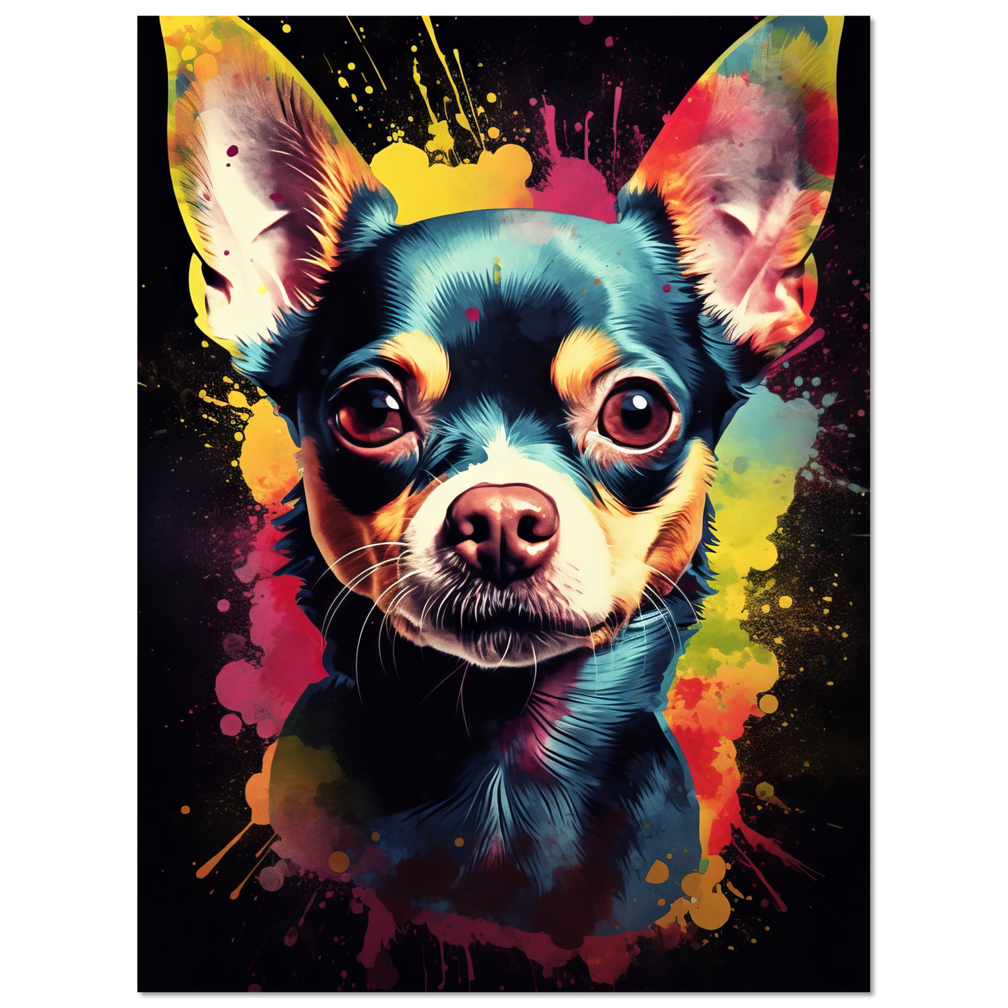 Dog Chihuahua pop art (DOG69)