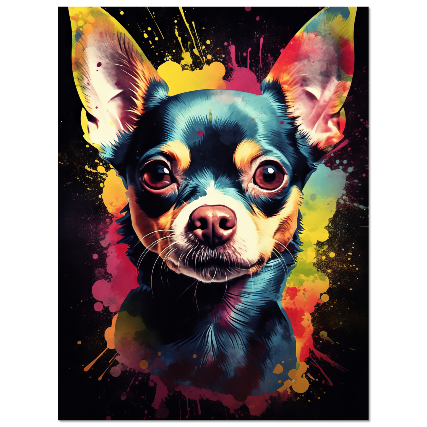 Dog Chihuahua pop art (DOG69)