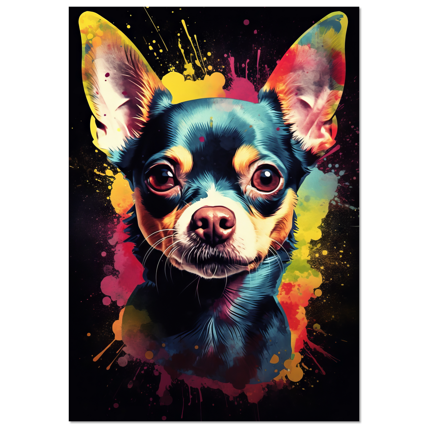 Dog Chihuahua pop art (DOG69)