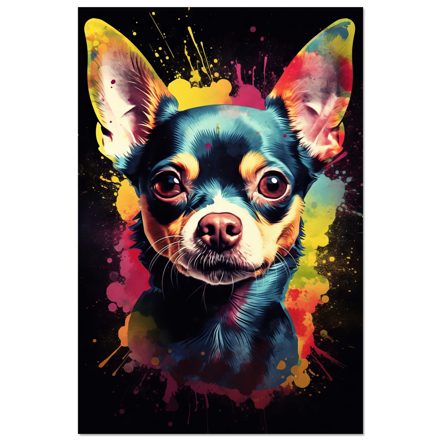 Dog Chihuahua pop art (DOG69)