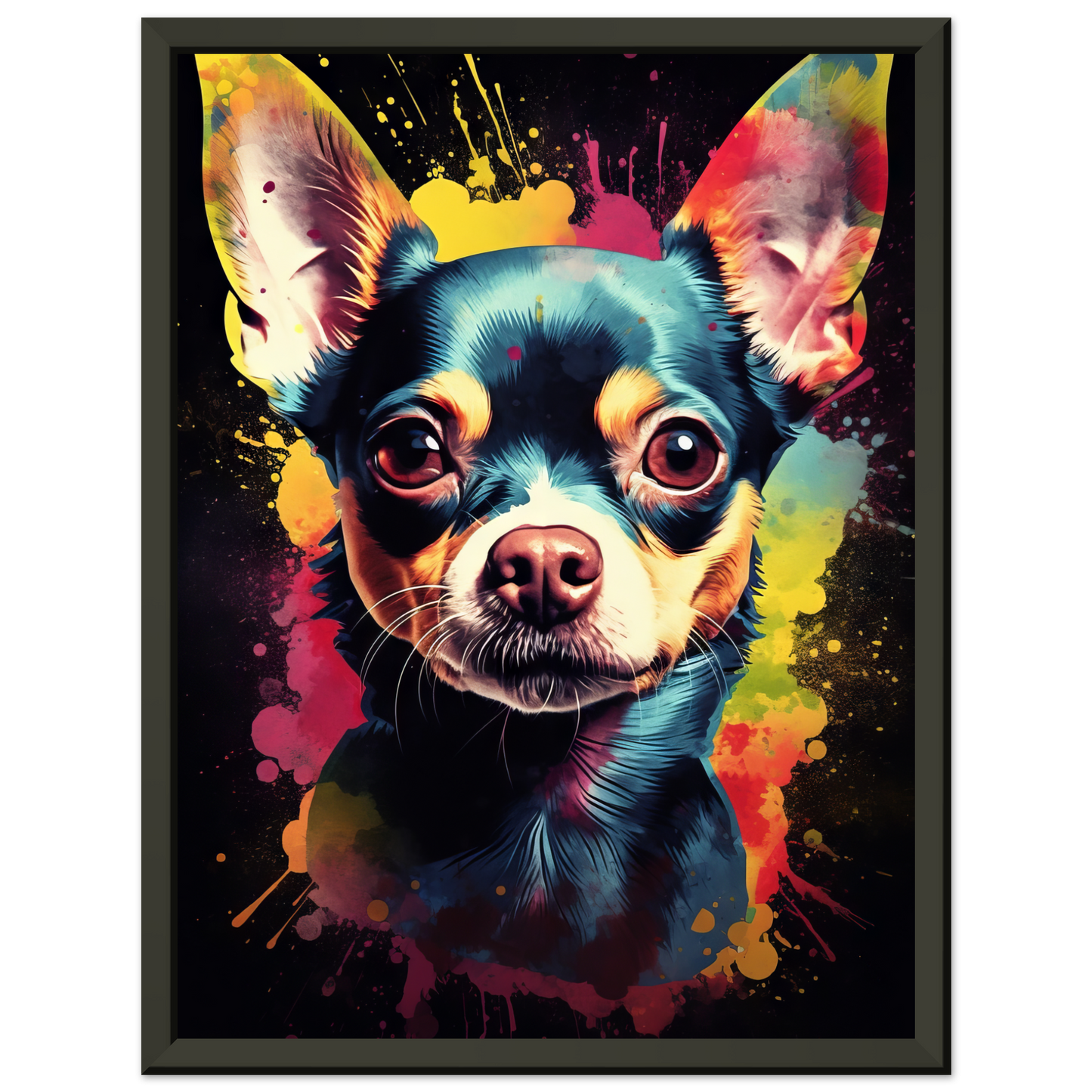 Dog Chihuahua pop art (DOG69)