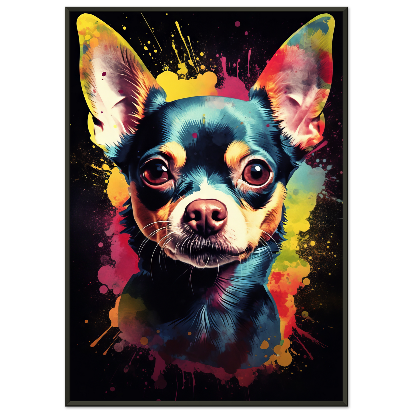 Dog Chihuahua pop art (DOG69)