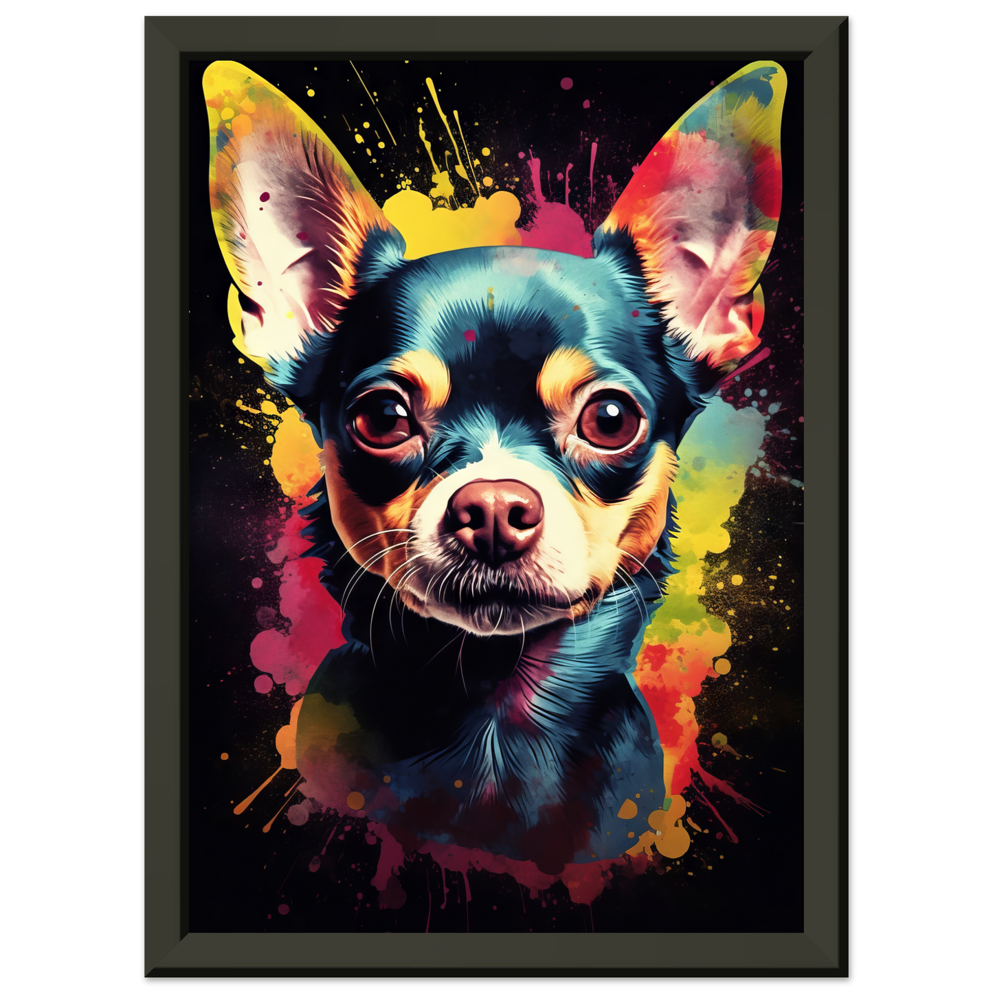 Dog Chihuahua pop art (DOG69)